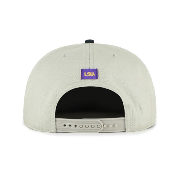 Casquette unisexe '47 grise/noire LSU Tigers Ovalcrest Captain Snapback