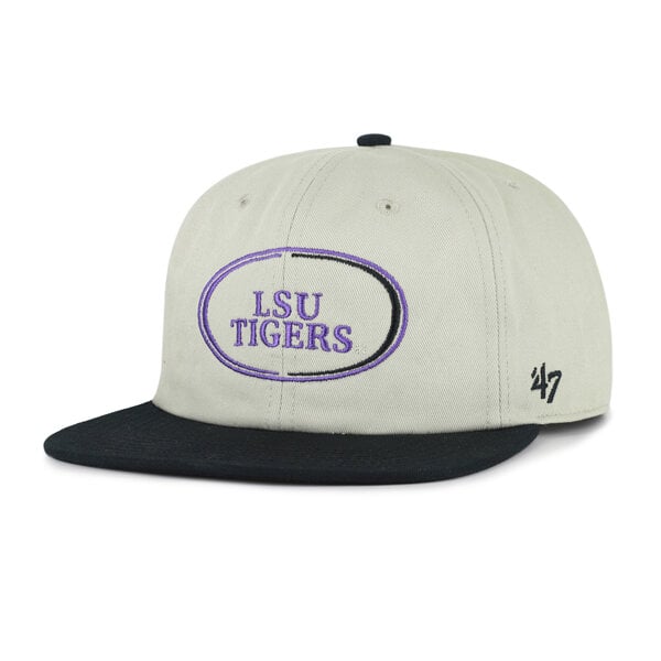 Casquette unisexe '47 grise/noire LSU Tigers Ovalcrest Captain Snapback