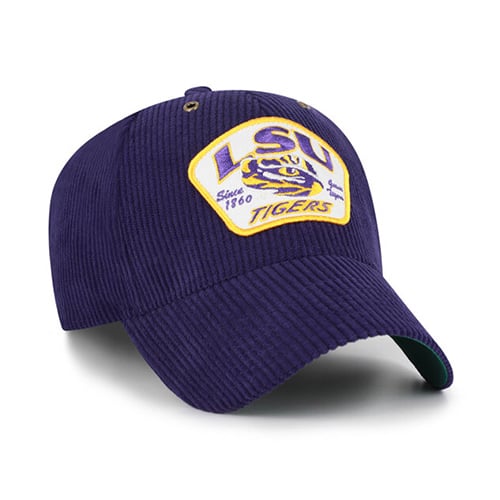 Casquette unisexe ajustable '47 Purple LSU Tigers Accordia en velours côtelé MVP