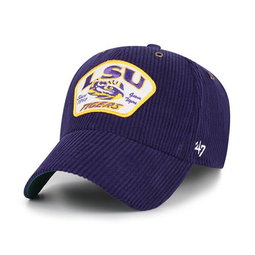 Casquette unisexe ajustable '47 Purple LSU Tigers Accordia en velours côtelé MVP