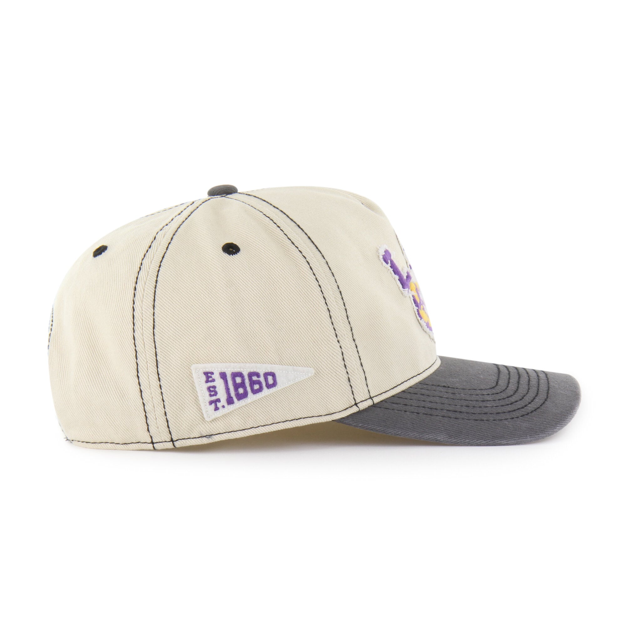 Unisex '47 Tan/Black LSU Tigers Well-Worn Calderwood Hitch Adjustable Hat