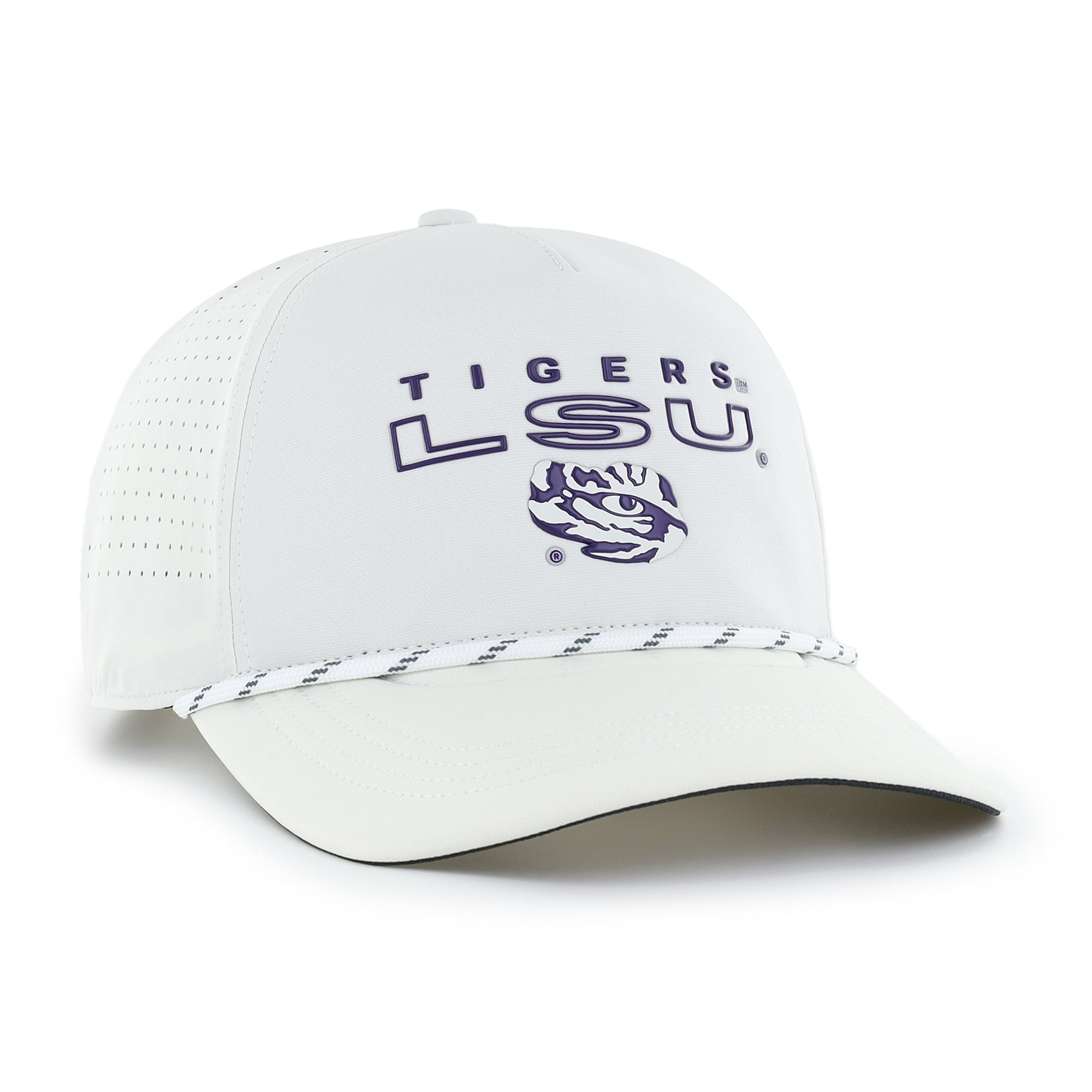 Unisex '47 White LSU Tigers brrr° Rope Hitch Adjustable Hat
