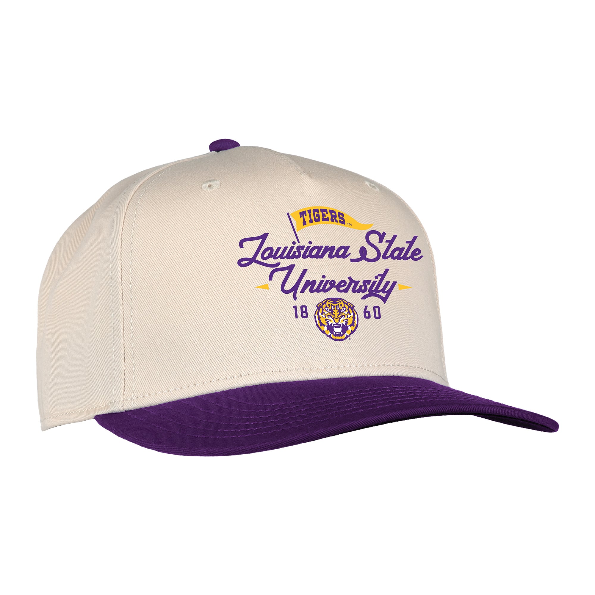 Casquette unisexe Ahead Cream LSU Tigers The 1995 ajustable