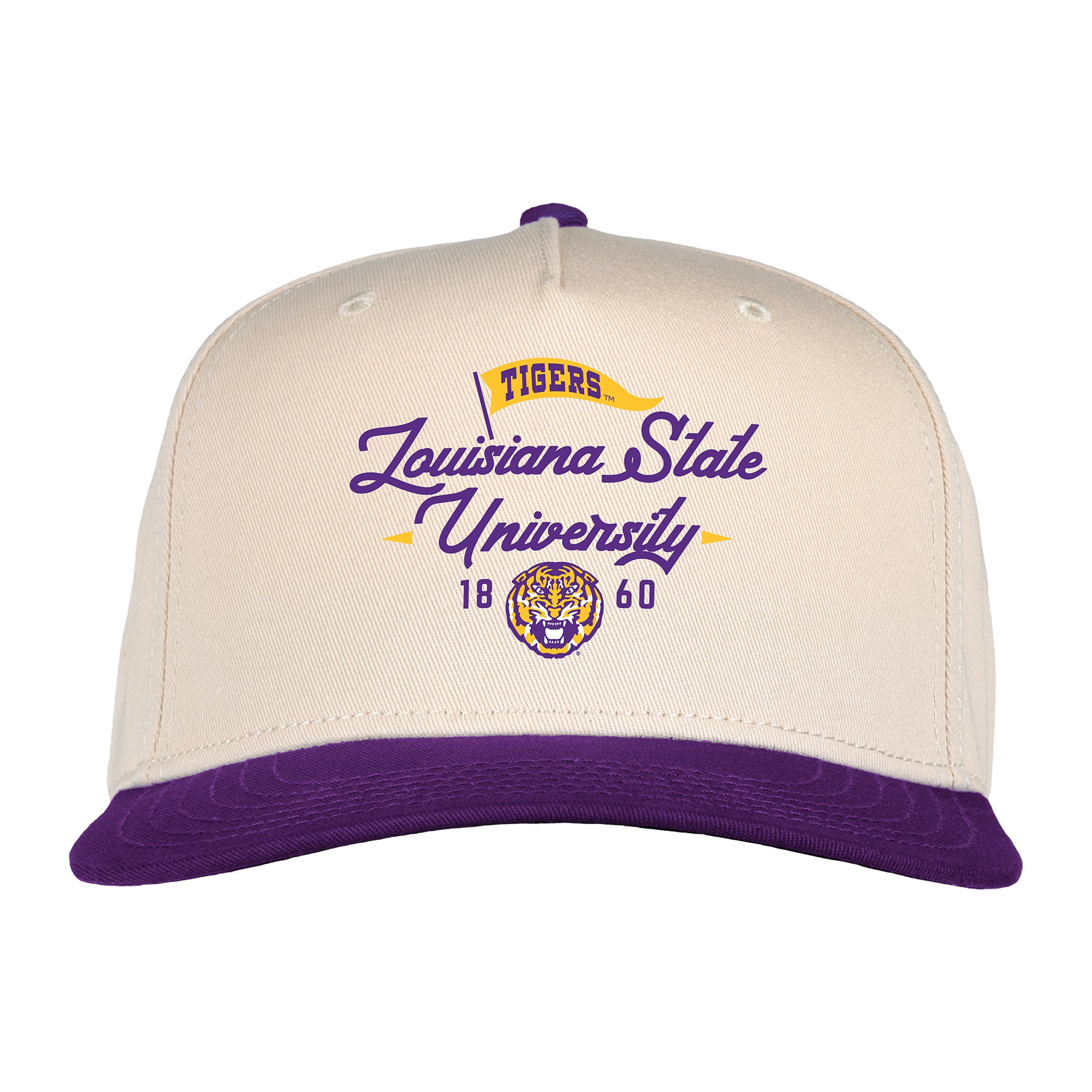 Casquette unisexe Ahead Cream LSU Tigers The 1995 ajustable