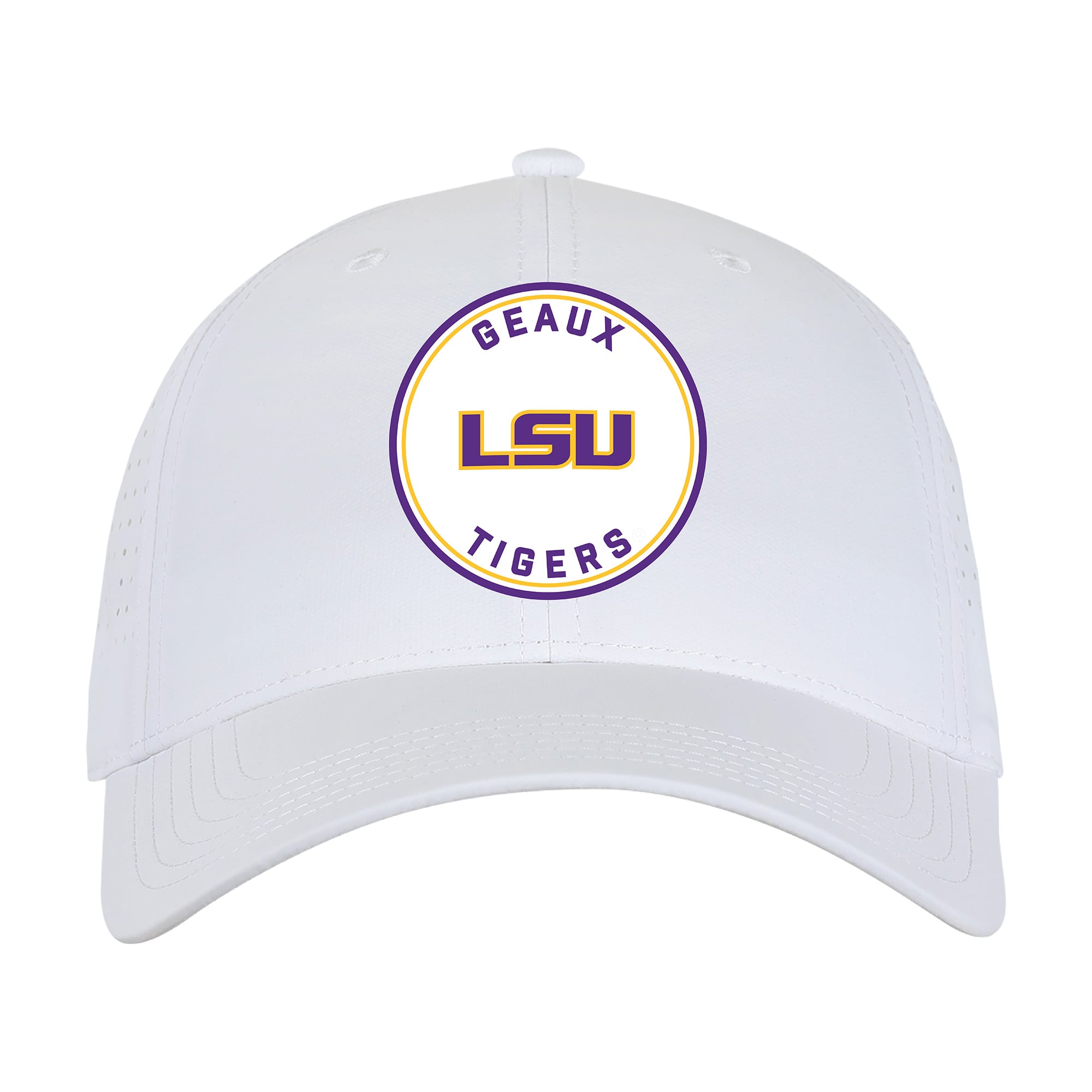 Casquette unisexe Ahead blanche LSU Tigers Brezo ajustable