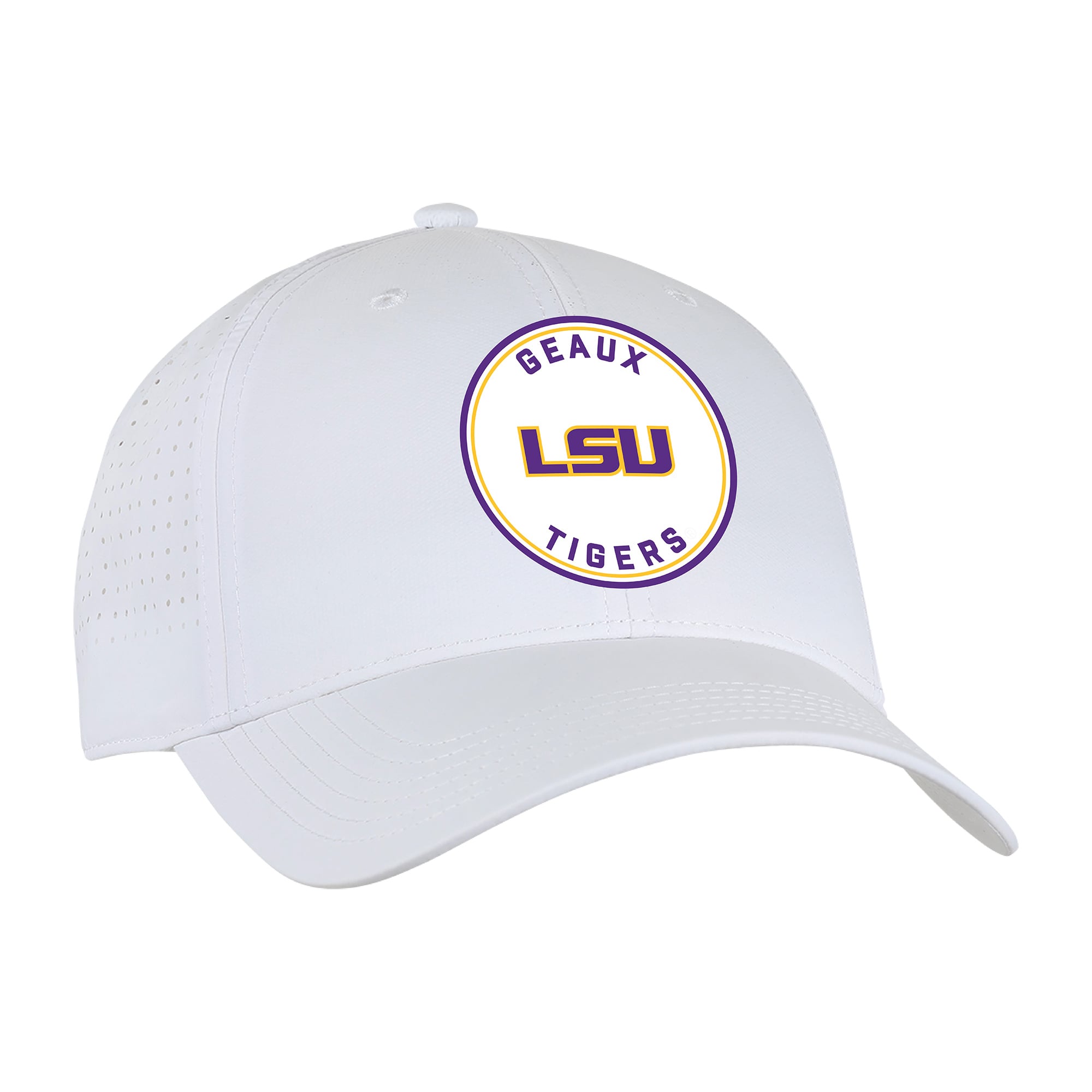 Unisex Ahead White LSU Tigers Brezo Adjustable Hat
