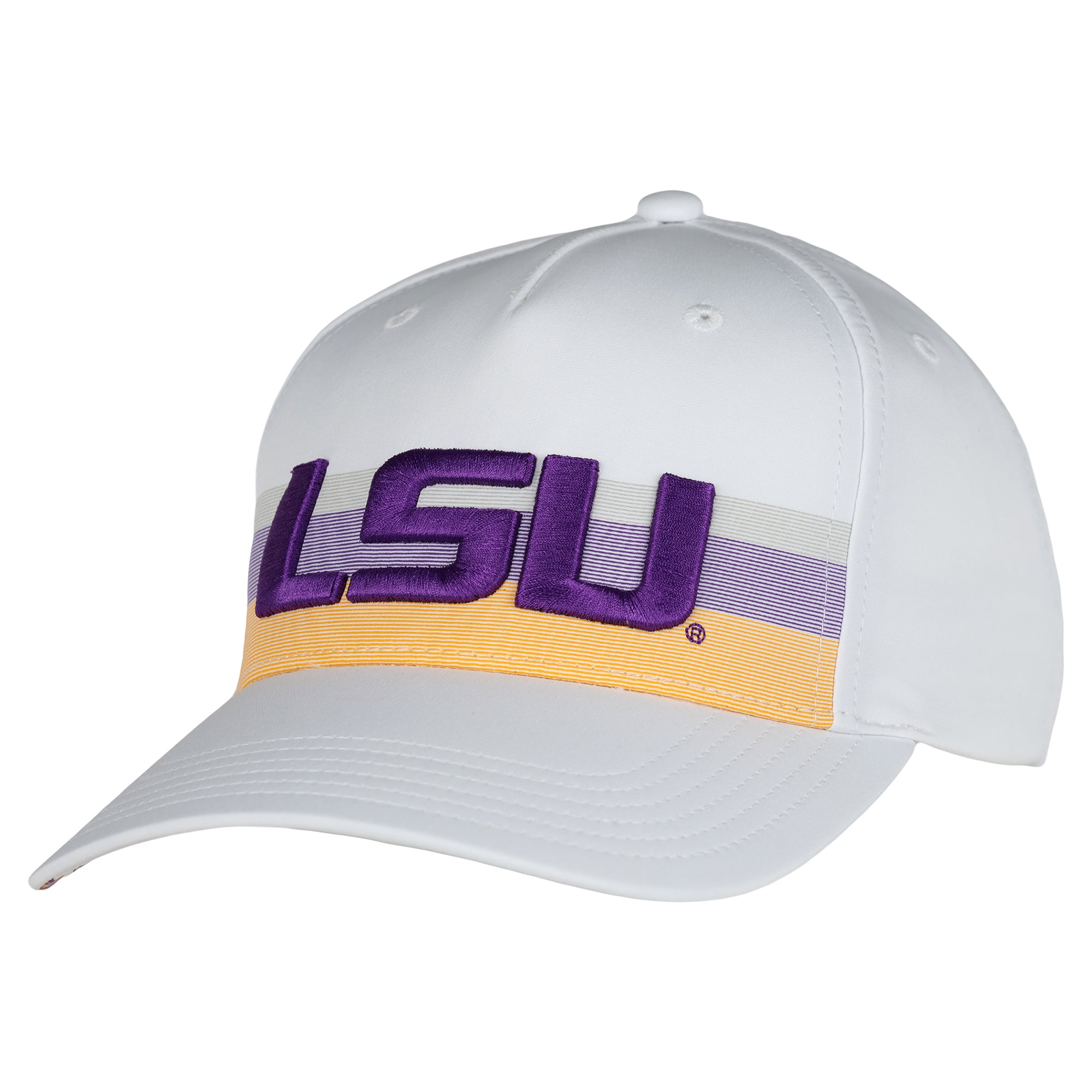 Unisex Ahead White LSU Tigers The Sideline Adjustable Hat