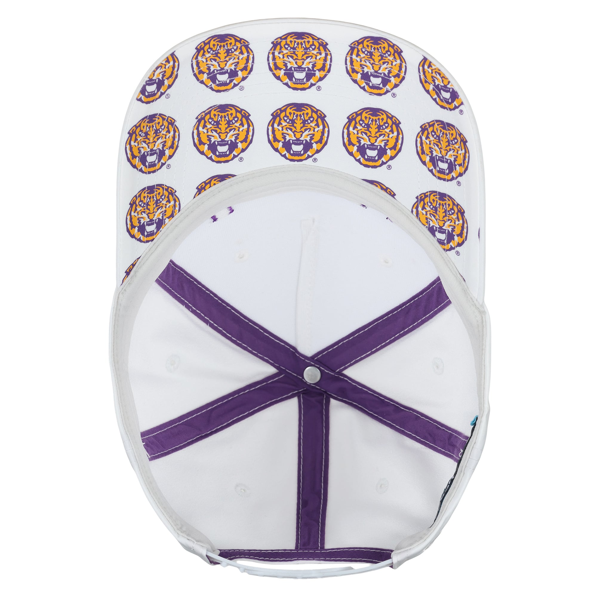 Unisex Ahead White LSU Tigers The Sideline Adjustable Hat