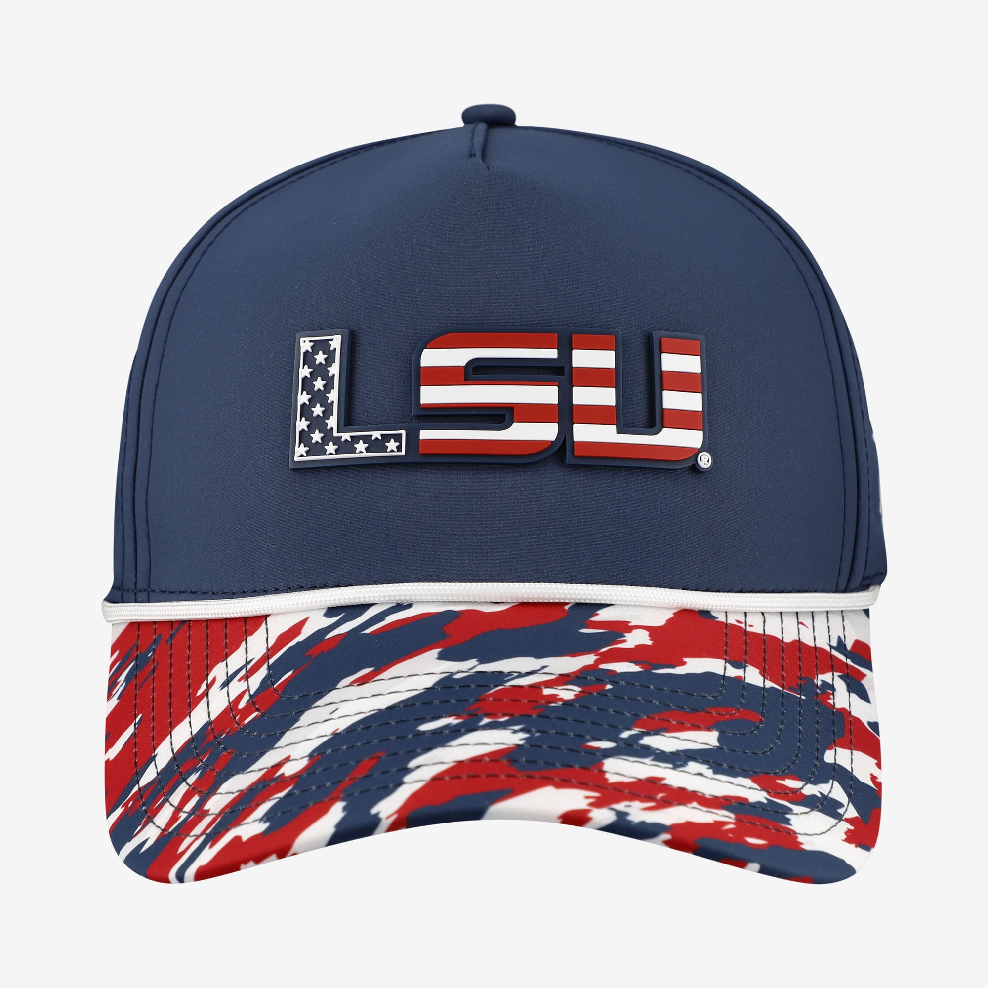 Casquette unisexe Bills bleu marine LSU Tigers Stars & Stripes à cordon ajustable