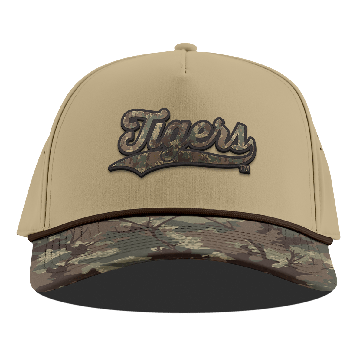Casquette unisexe Bills beige camouflage Timber de LSU Tigers, ajustable