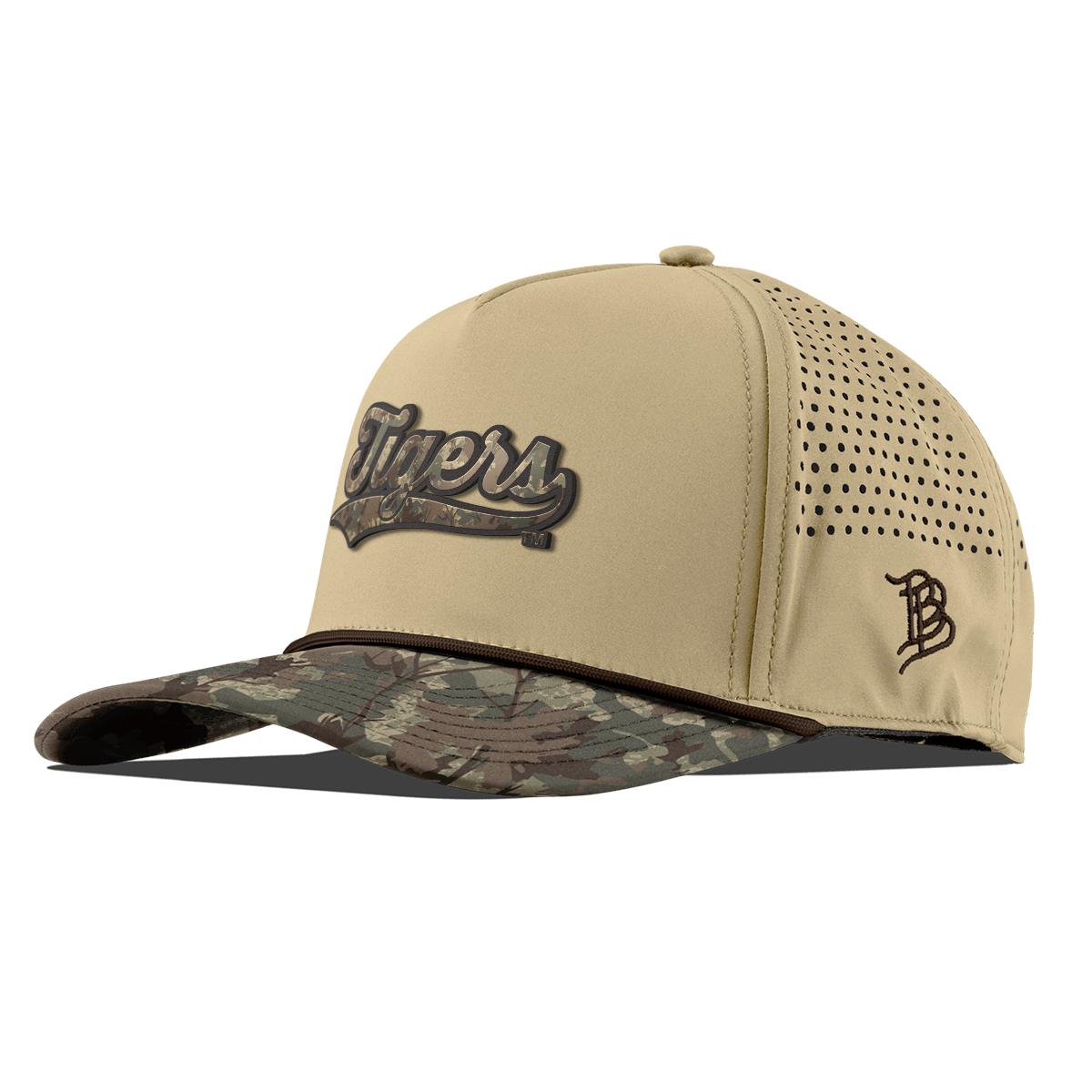Casquette unisexe Bills beige camouflage Timber de LSU Tigers, ajustable