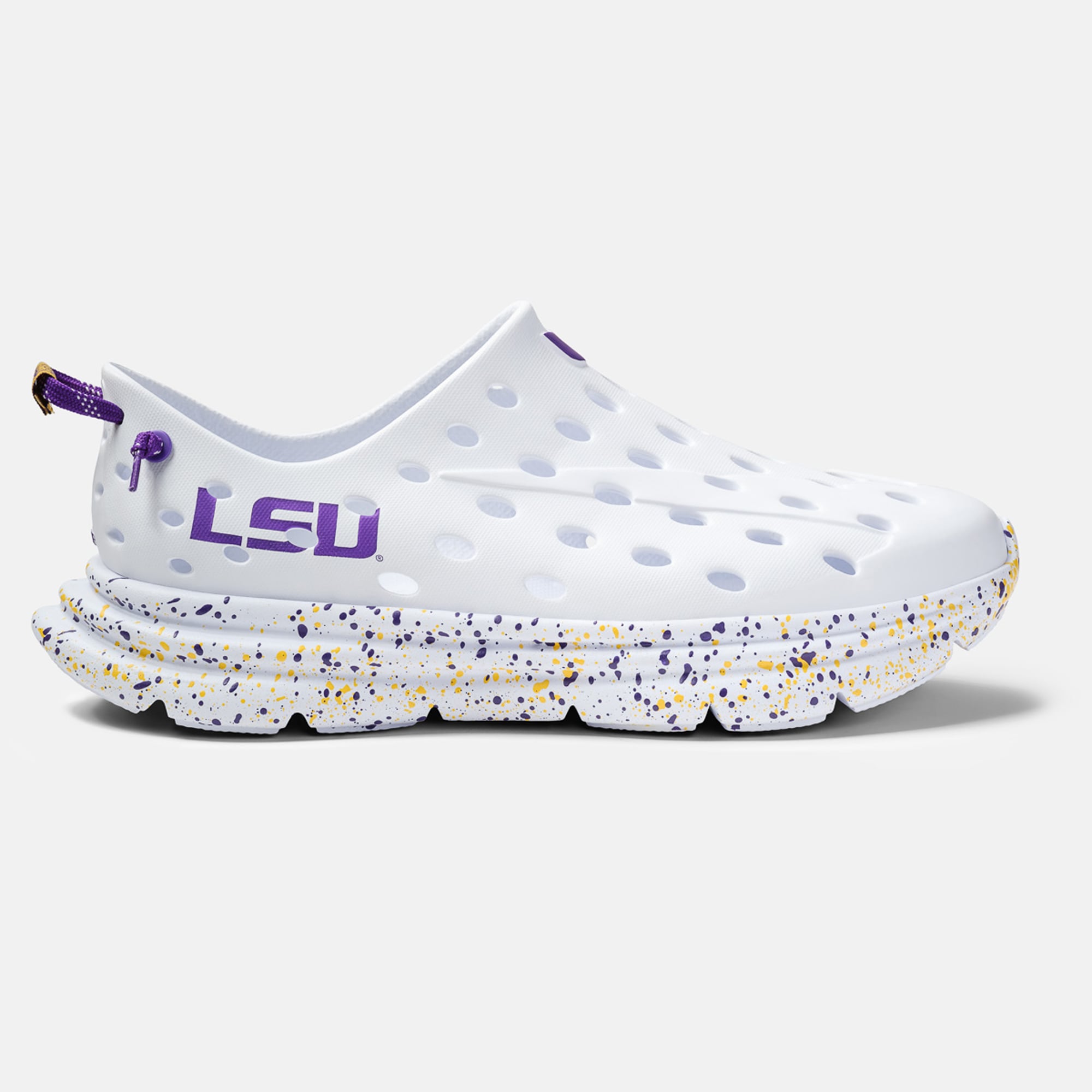 Chaussures unisexes Kane Footwear blanches à pois LSU Tigers