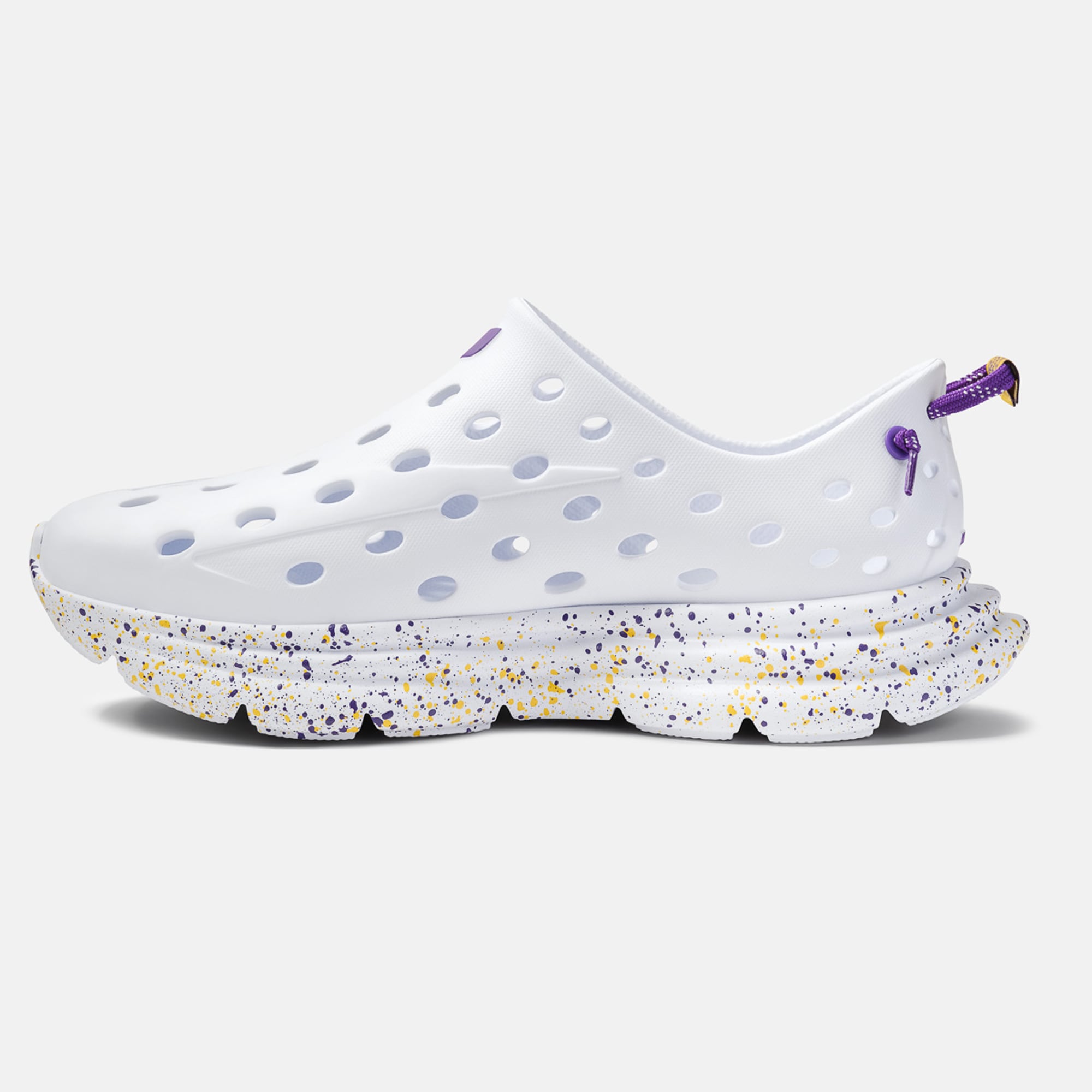 Chaussures unisexes Kane Footwear blanches à pois LSU Tigers