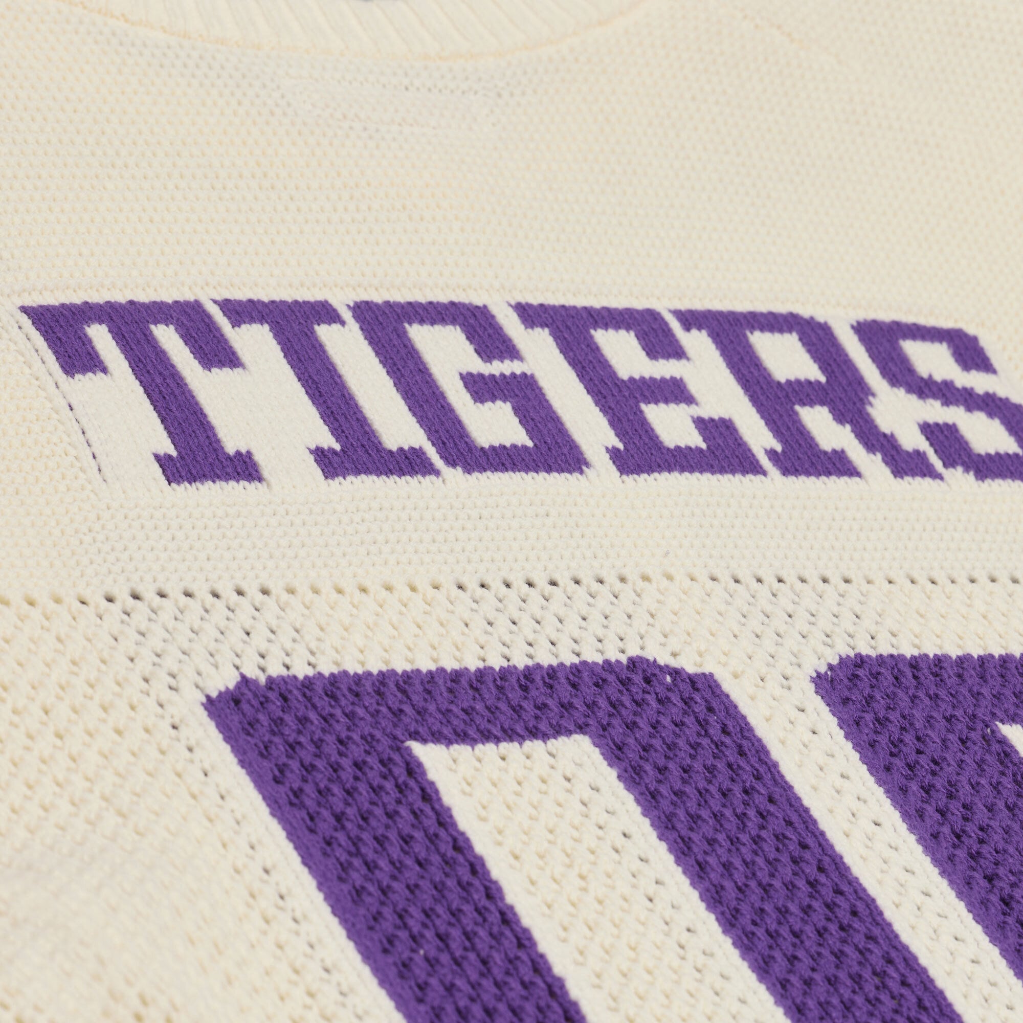 Pull unisexe Mitchell & Ness crème LSU Tigers Retro Roots