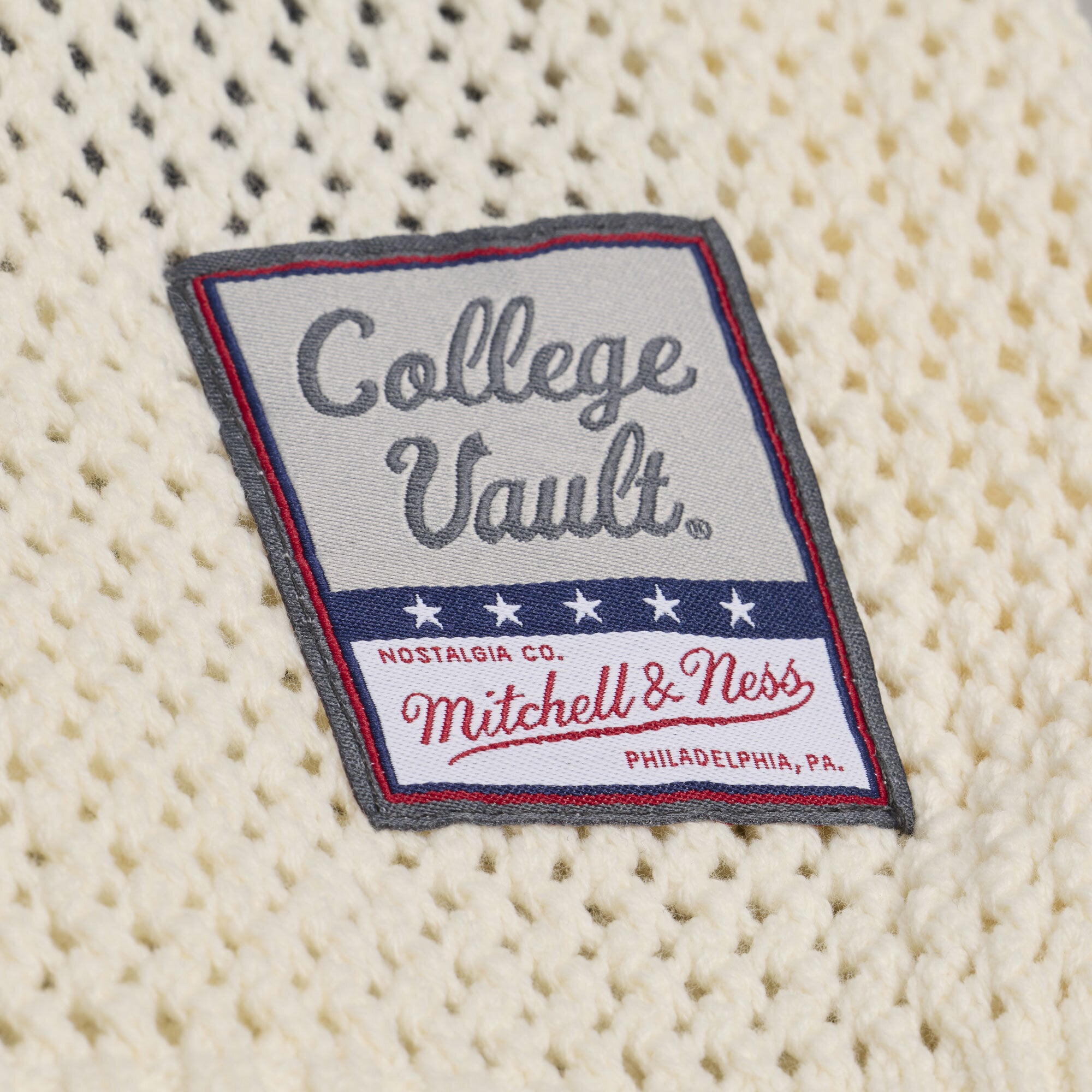 Pull unisexe Mitchell & Ness crème LSU Tigers Retro Roots