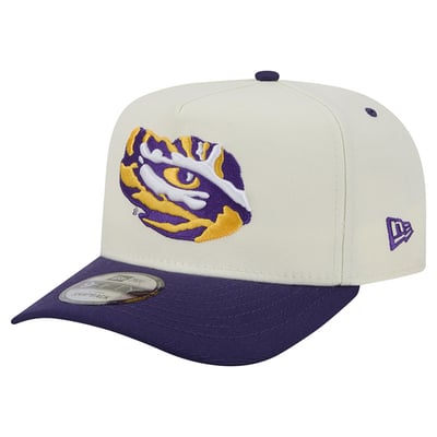 LSU Tigers New Era Unisex 9FIFTY A-Frame Snapback Hat - White/Purple