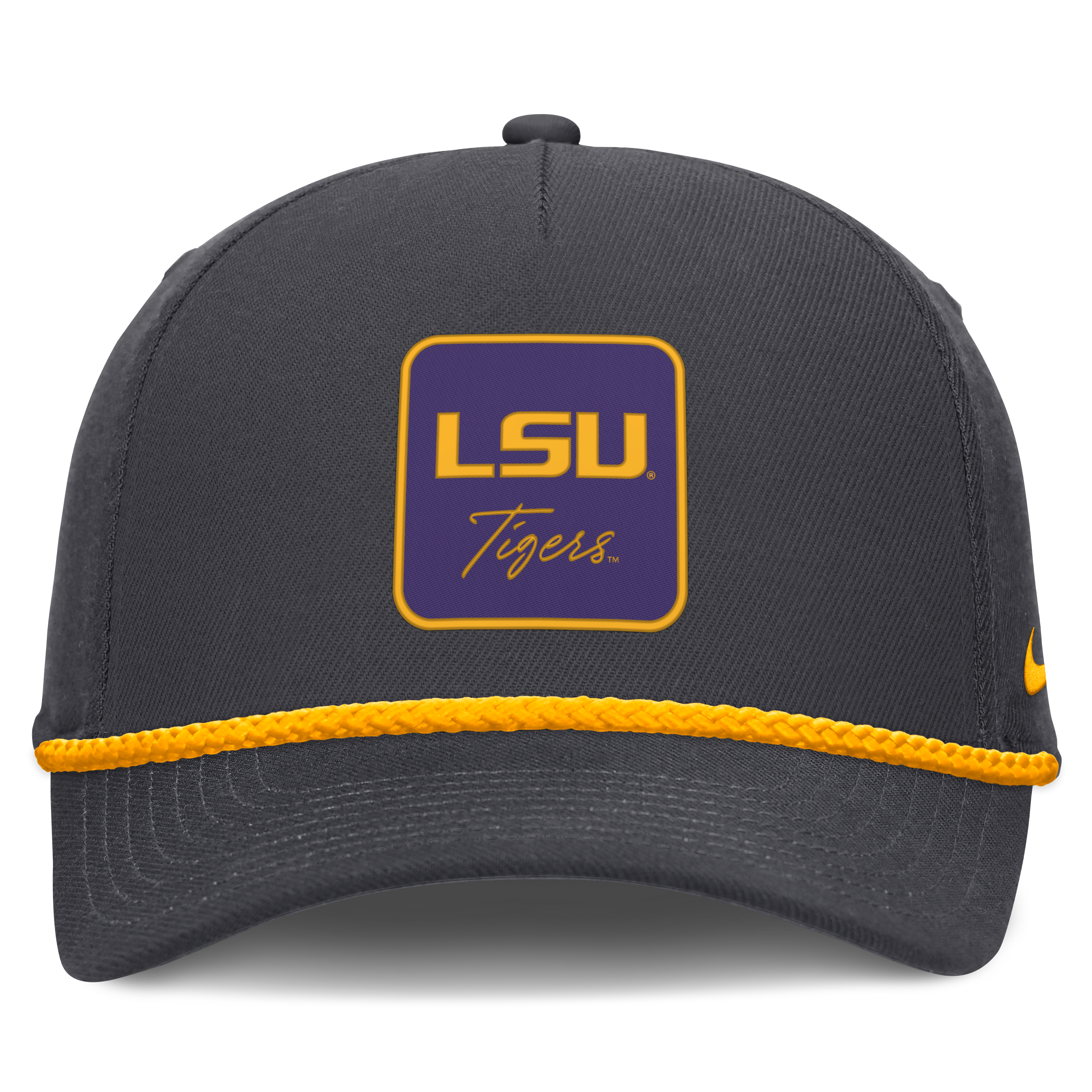 Casquette unisexe Nike anthracite LSU Tigers à inscription et taille ajustable