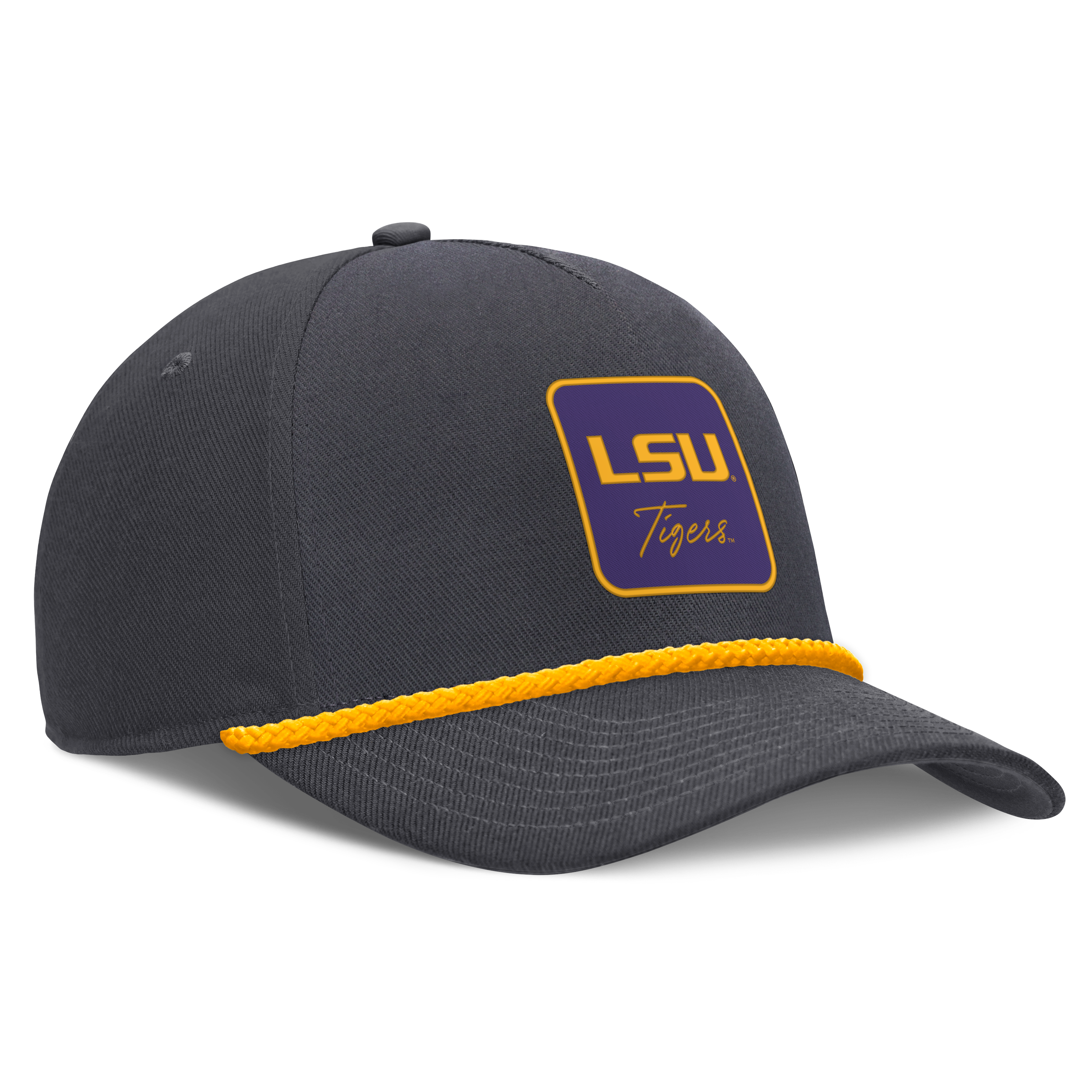 Casquette unisexe Nike anthracite LSU Tigers à inscription et taille ajustable