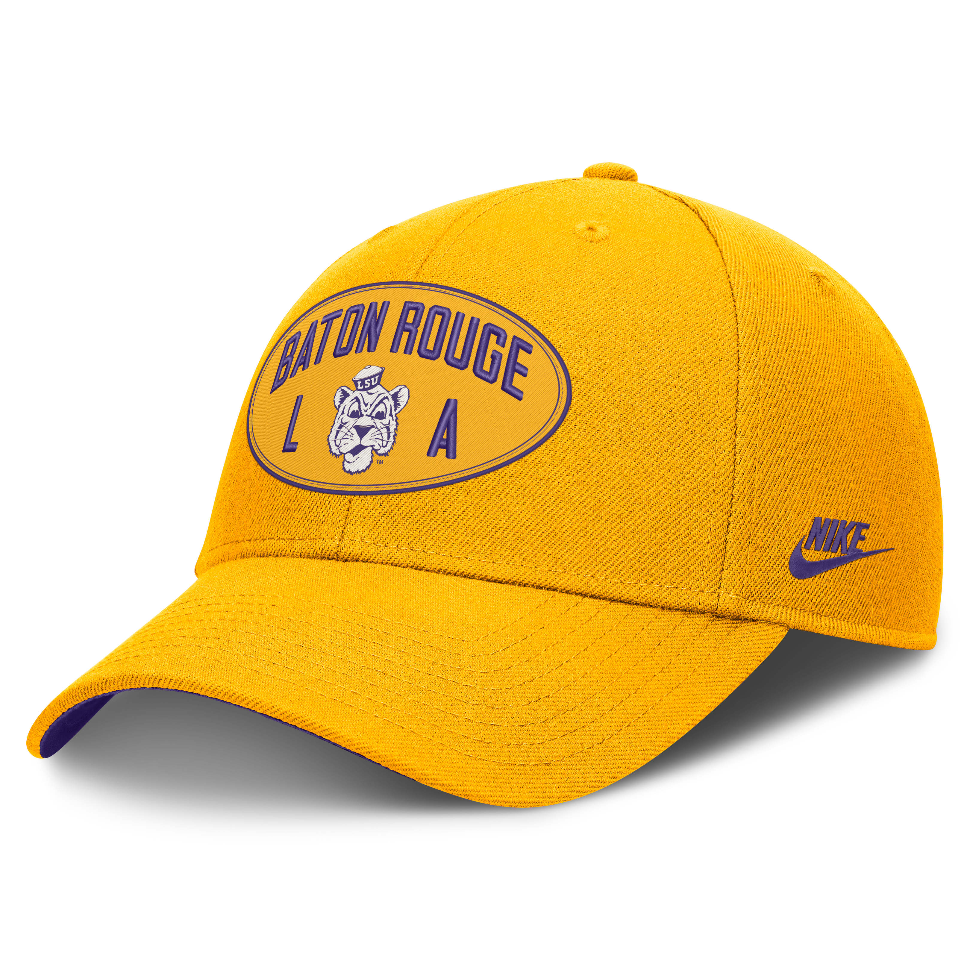 Casquette unisexe Nike Gold LSU Tigers Legacy Letter & Location Rise ajustable