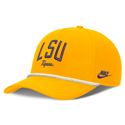 LSU Tigers Nike Unisex Letter Rope Rise Adjustable Hat - Gold