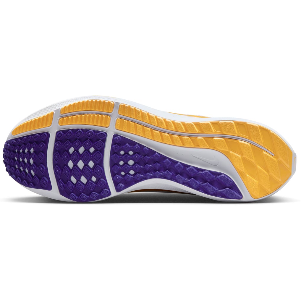 Unisex Nike White LSU Tigers Zoom Pegasus 40 Running Shoe display picture 2