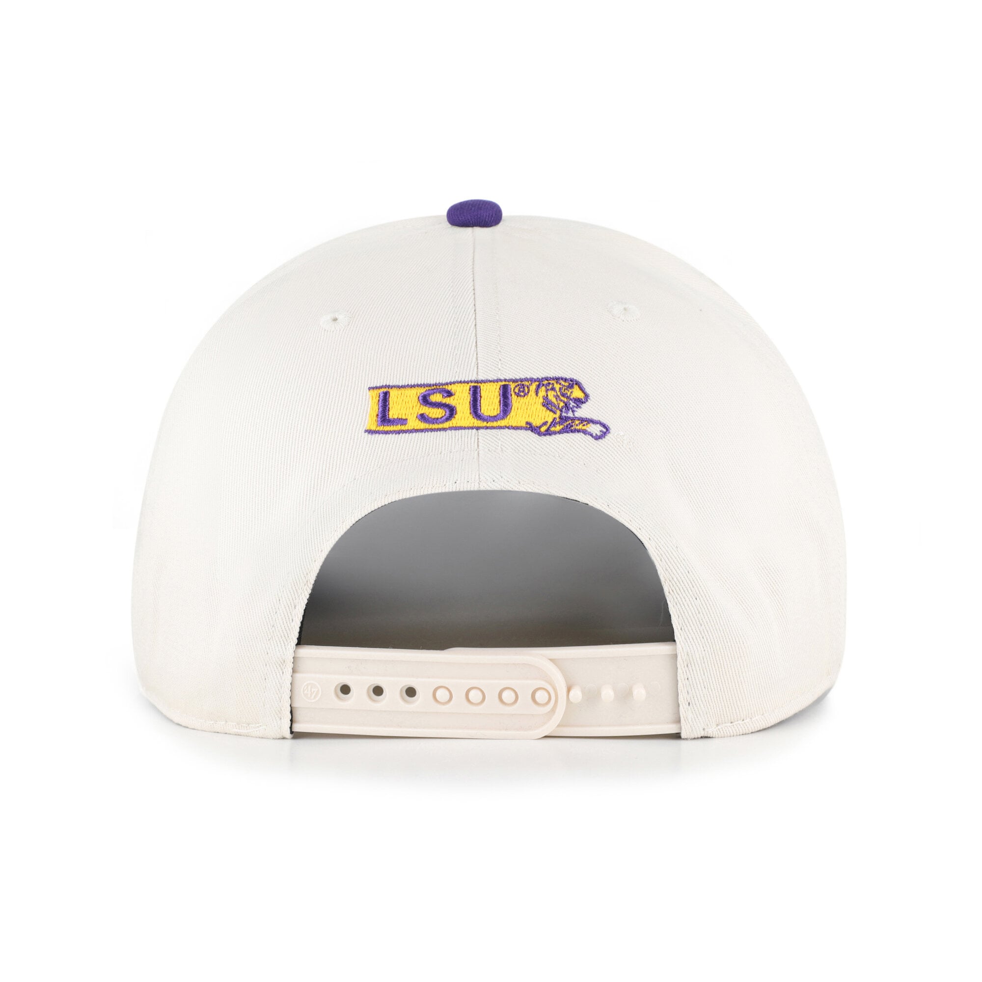 Casquette ajustable pour femme « 47 » crème/violette LSU Tigers Rope Script Hitch