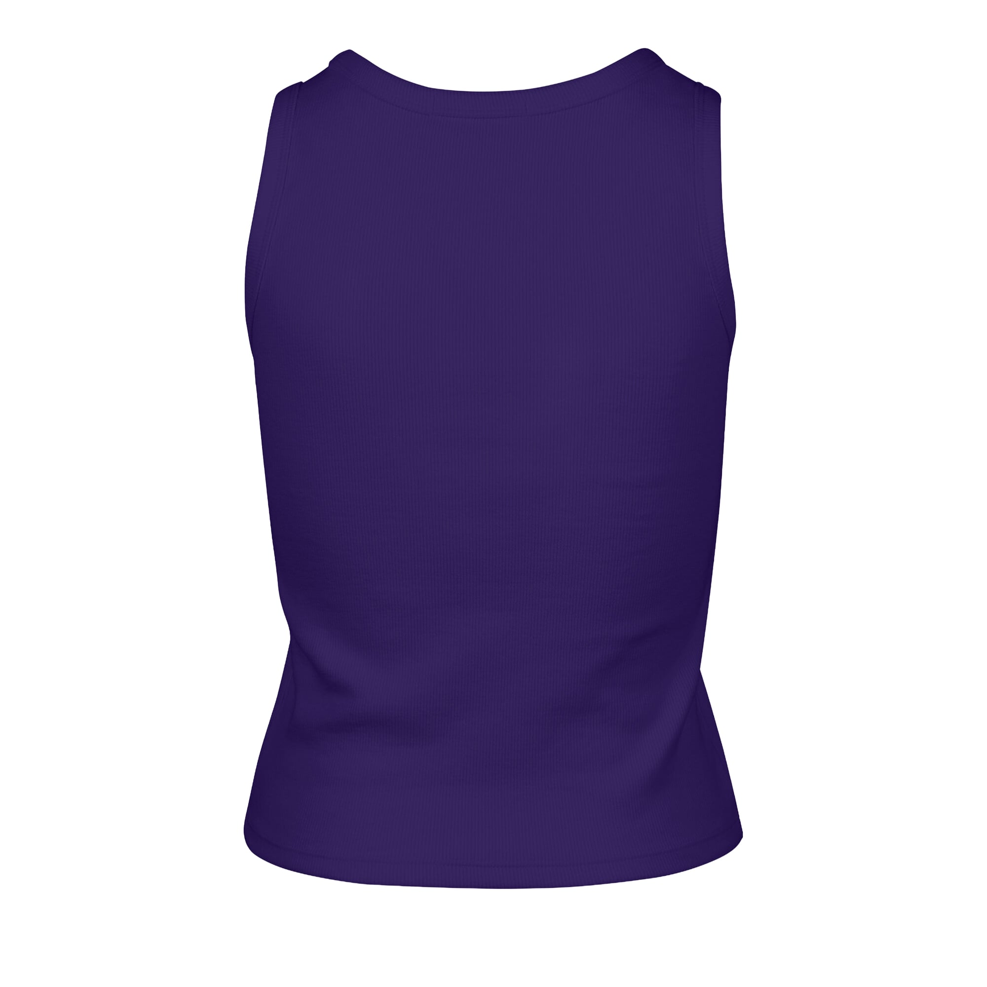 Women's '47 Purple LSU Tigers Straight Cut Baby Rib Tank Top