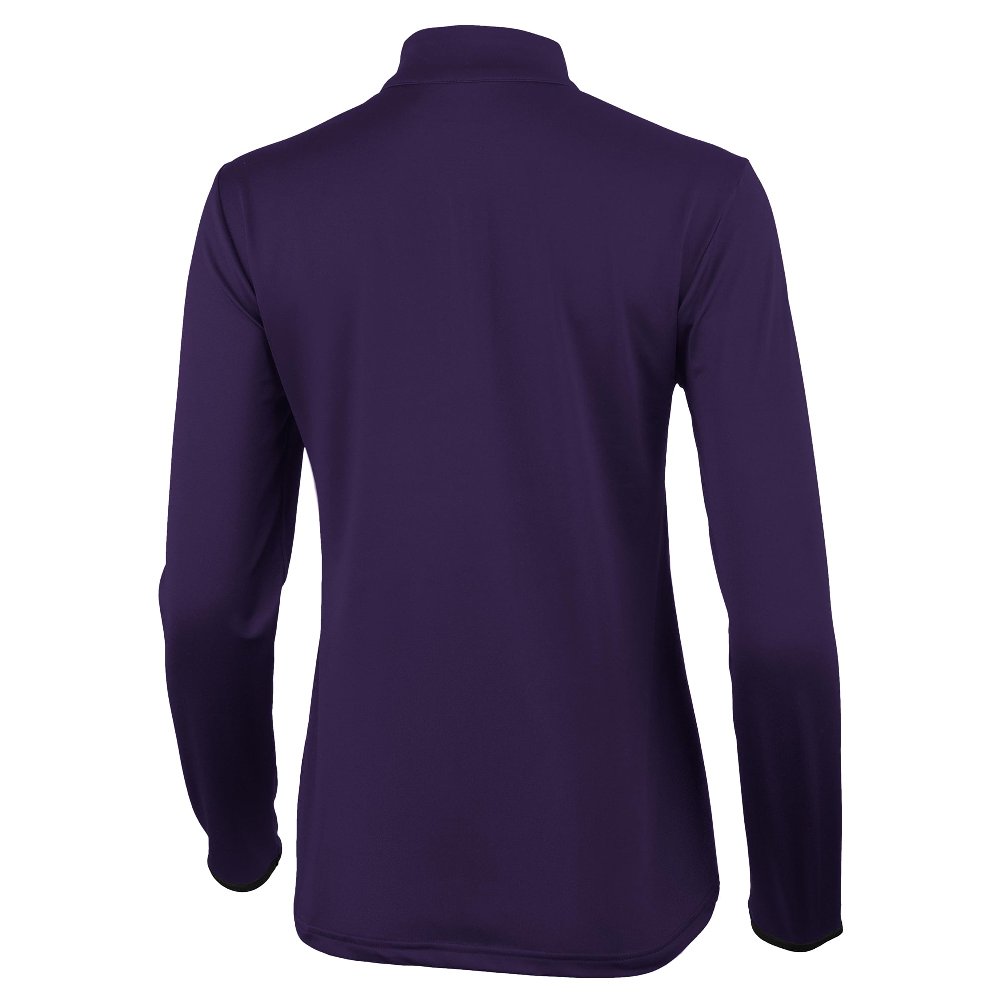 Pull à col zippé Antigua Brink violet/noir pour femme, modèle LSU Tigers.