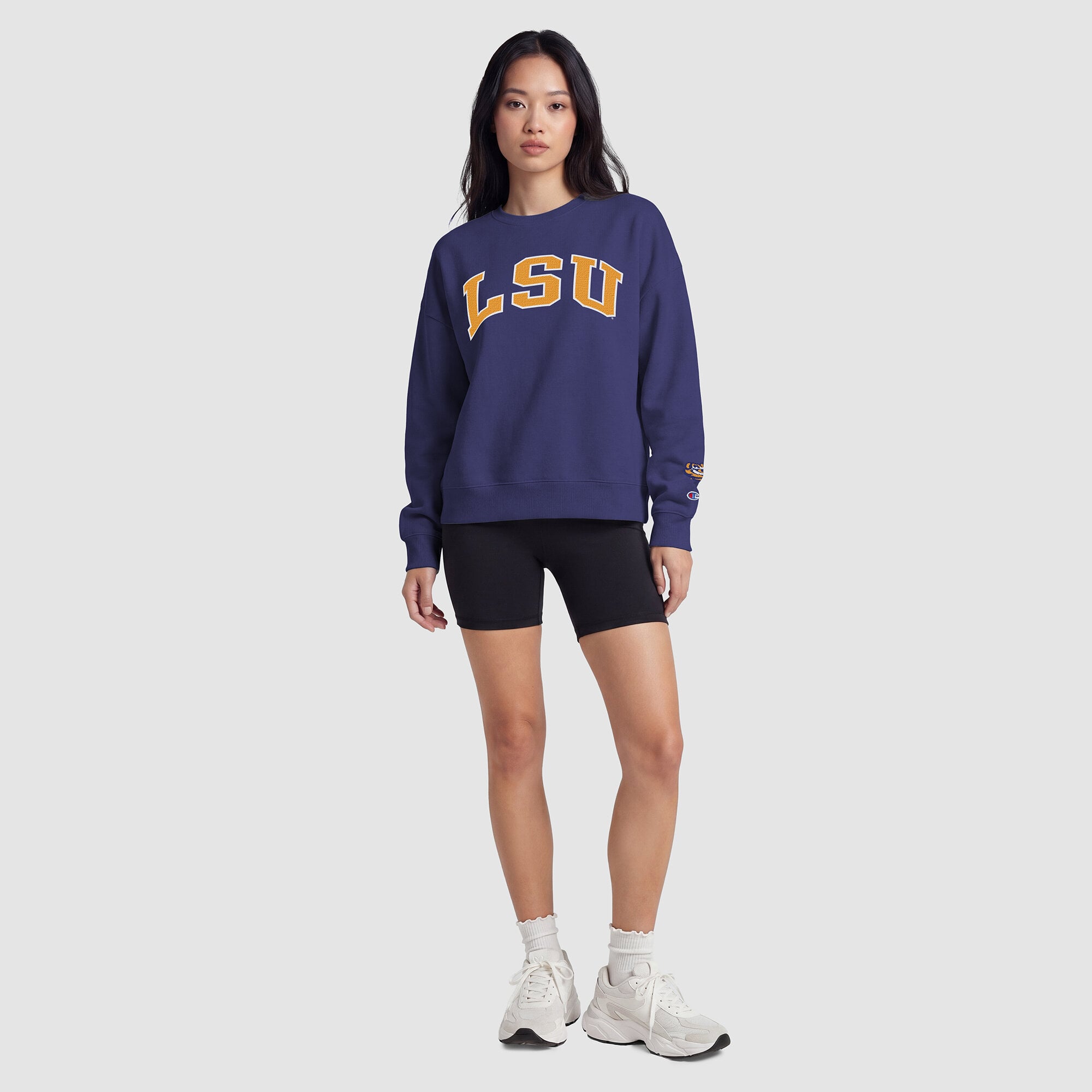 Sweat-shirt polaire Champion violet pour femme