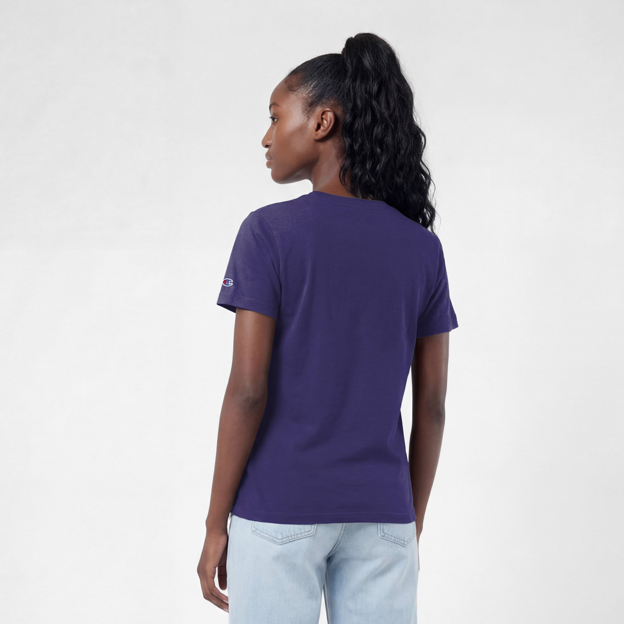 Women's Champion Purple LSU Tigers Lifestyle T-Shirt