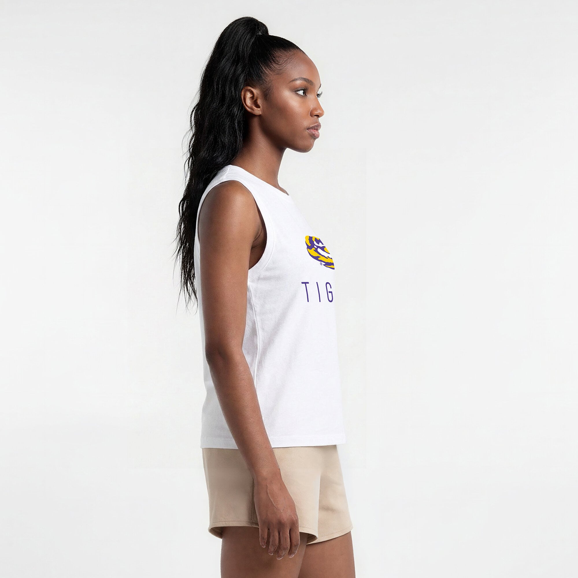 Débardeur blanc Champion LSU Tigers Lifestyle pour femmes