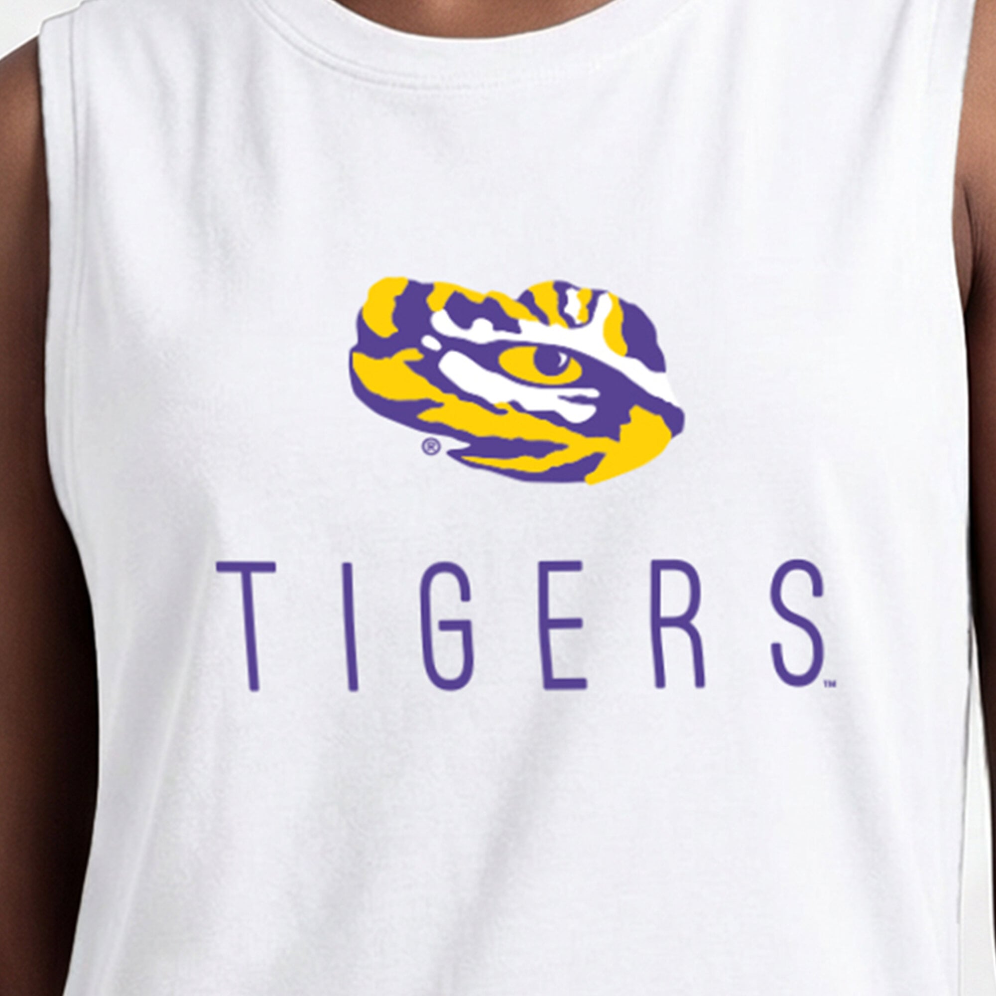 Débardeur blanc Champion LSU Tigers Lifestyle pour femmes