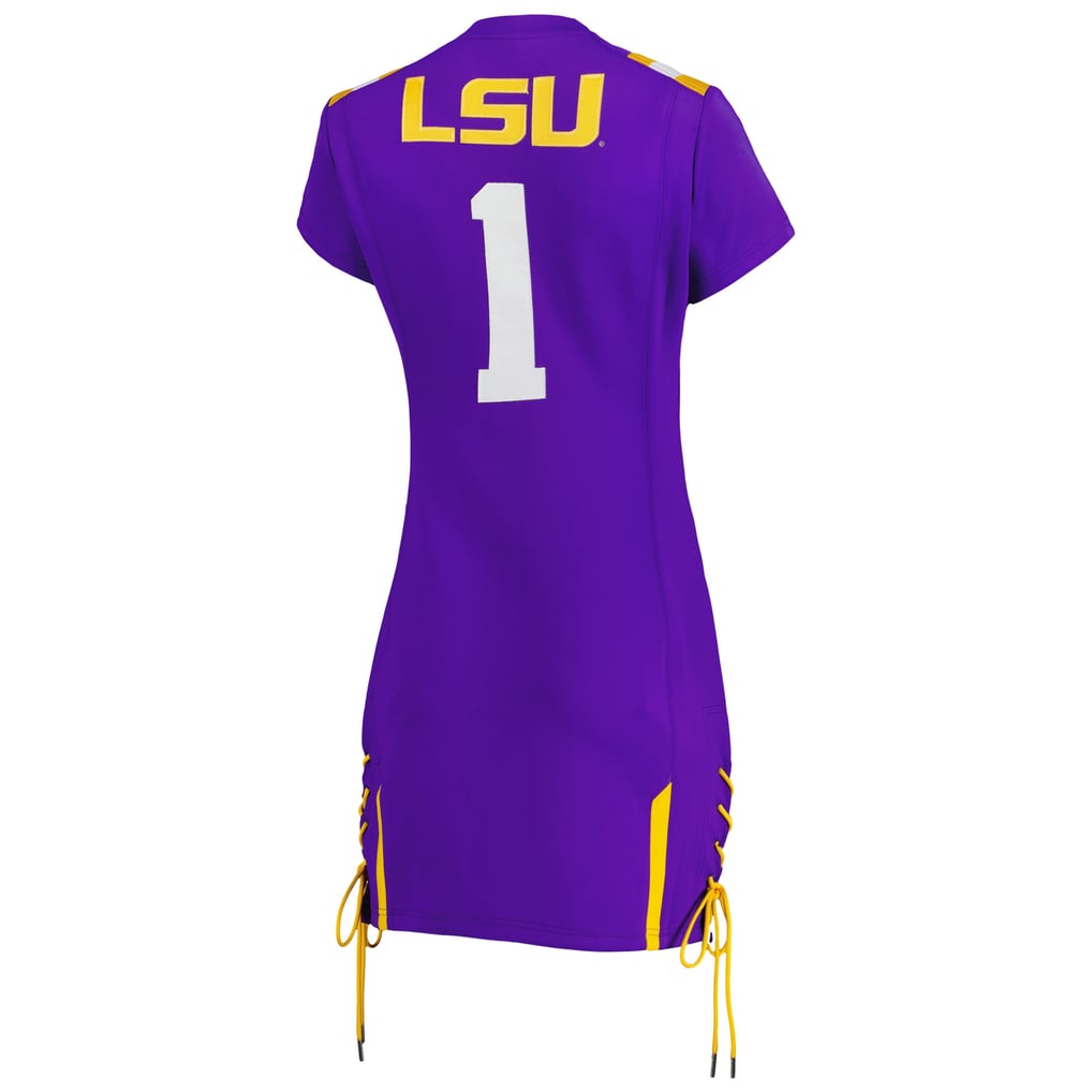 lsu jersey dress Women's Fergo Purple Tigers Sequin dress