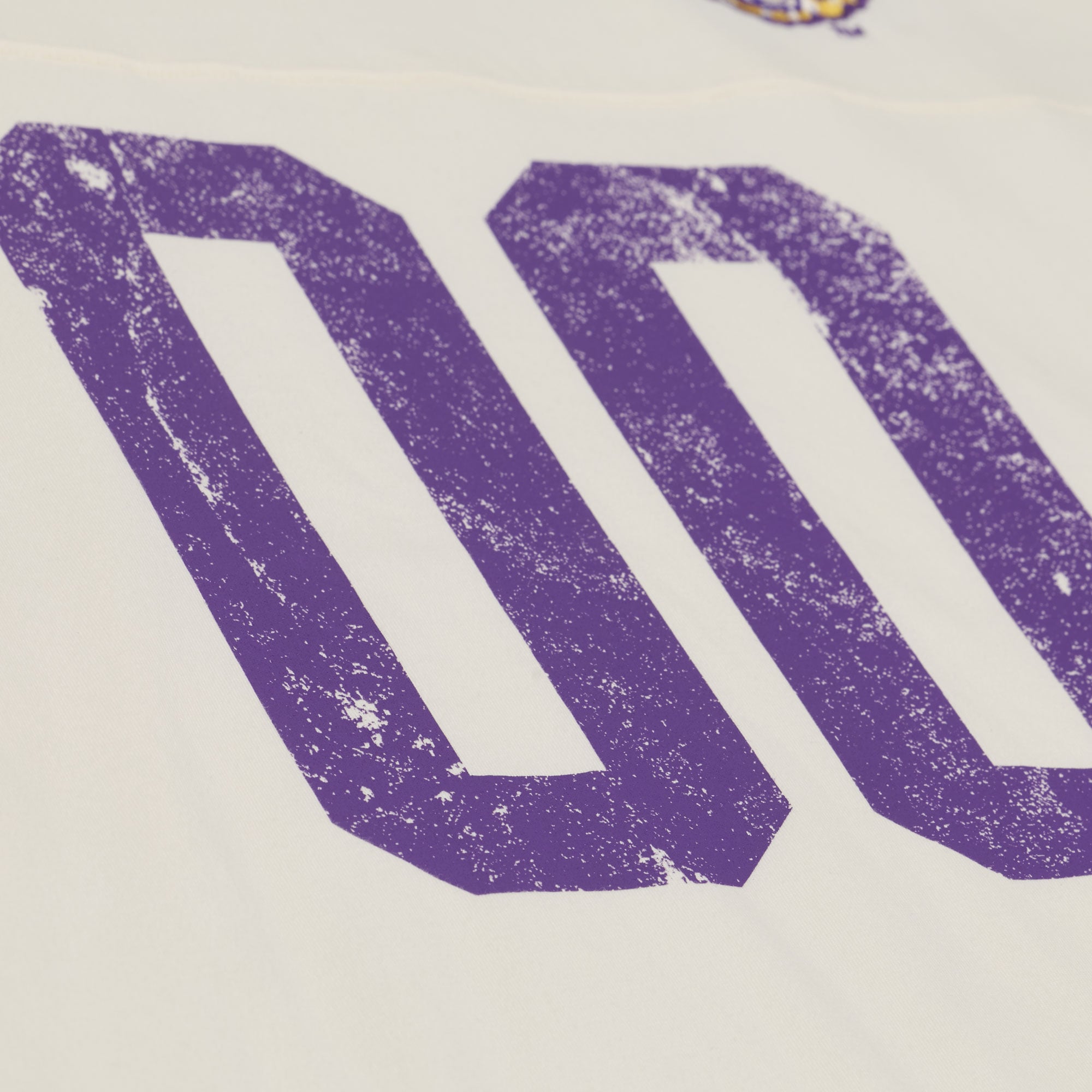T-shirt oversize à manches 3/4 Mitchell & Ness crème pour femme, modèle LSU Tigers Retro Roots