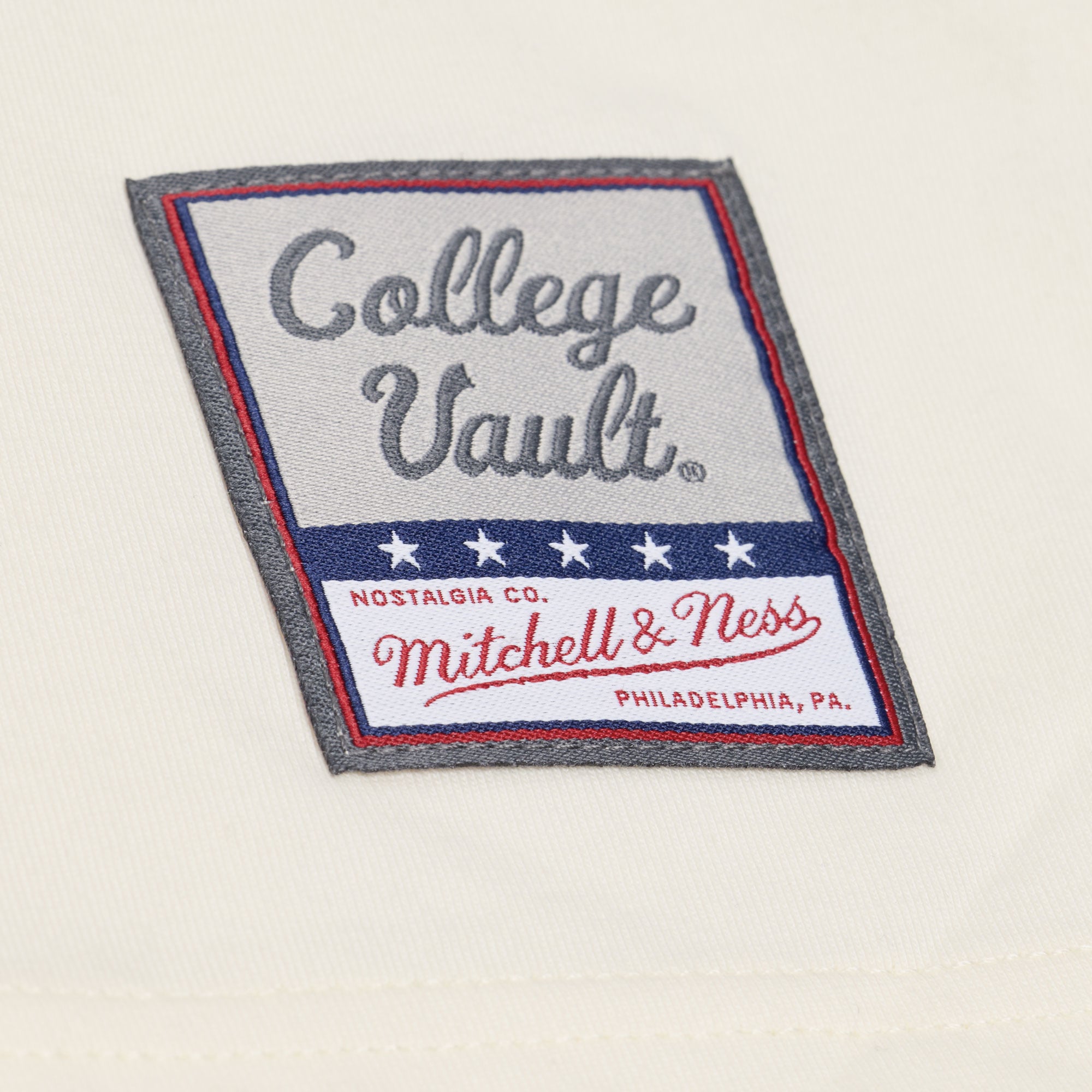 T-shirt oversize à manches 3/4 Mitchell & Ness crème pour femme, modèle LSU Tigers Retro Roots