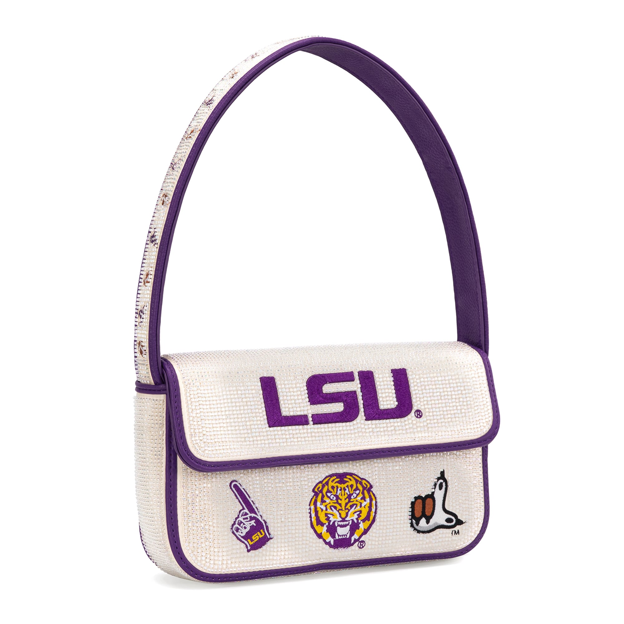 Sac à bandoulière perlé Montana West LSU Tigers pour femmes