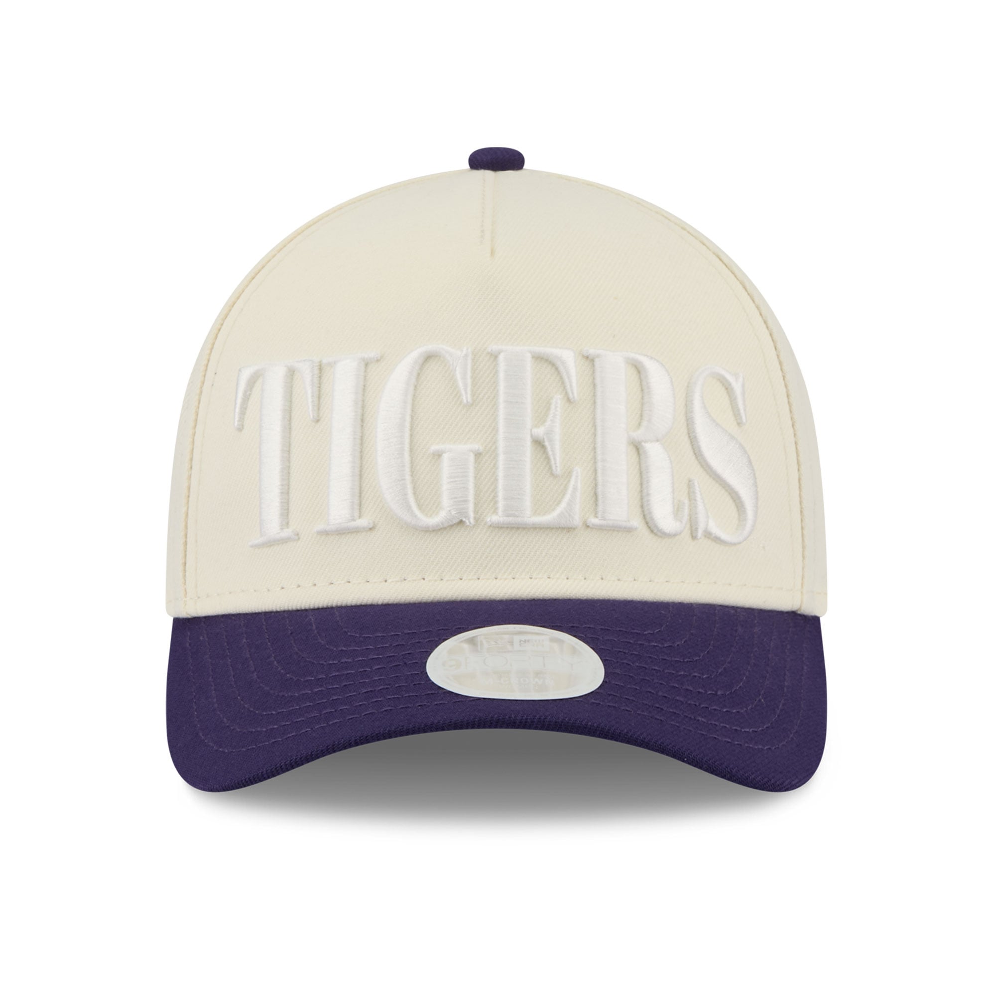 Women's New Era White/Purple LSU Tigers Tonal 9FORTY A-Frame Adjustable Hat