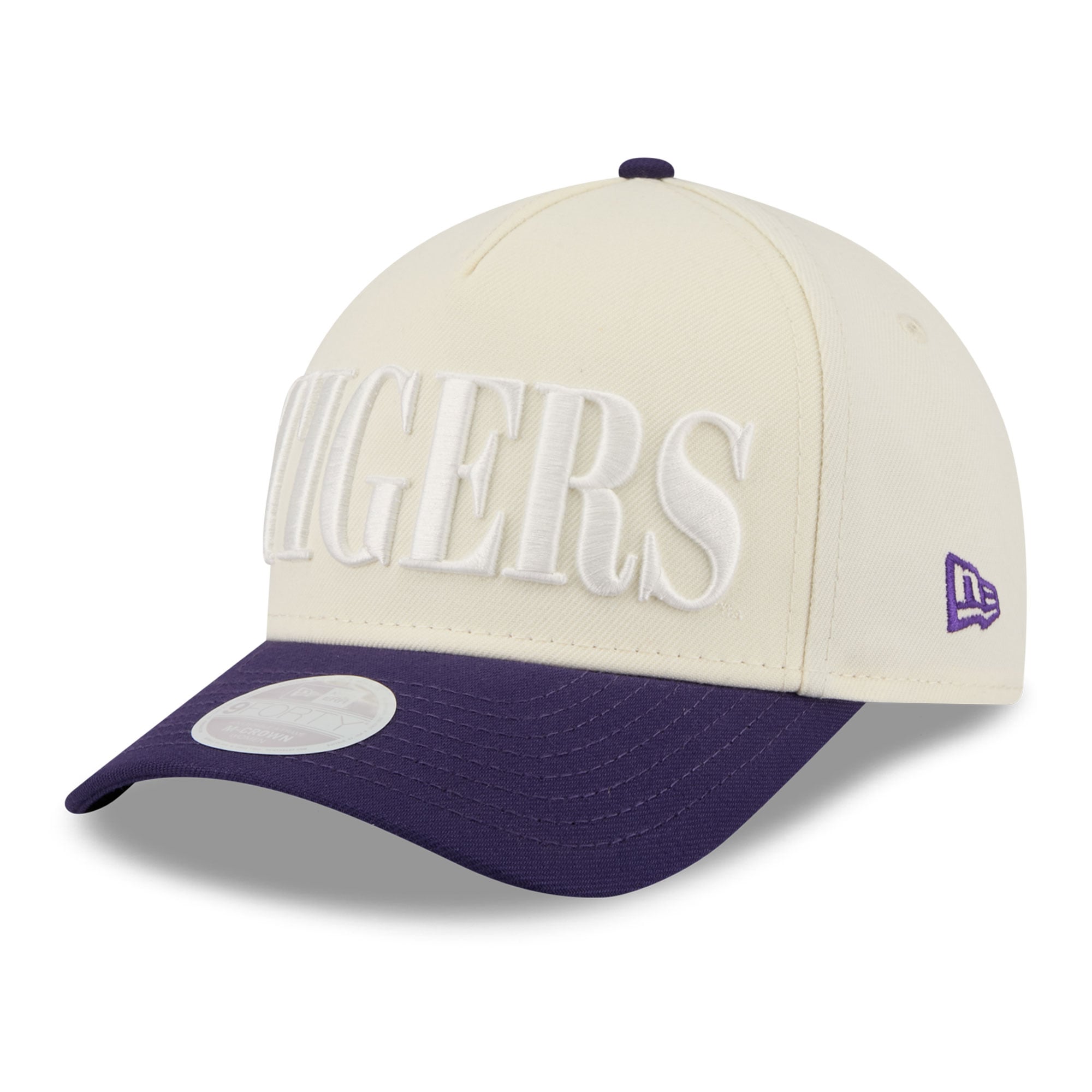 Women's New Era White/Purple LSU Tigers Tonal 9FORTY A-Frame Adjustable Hat