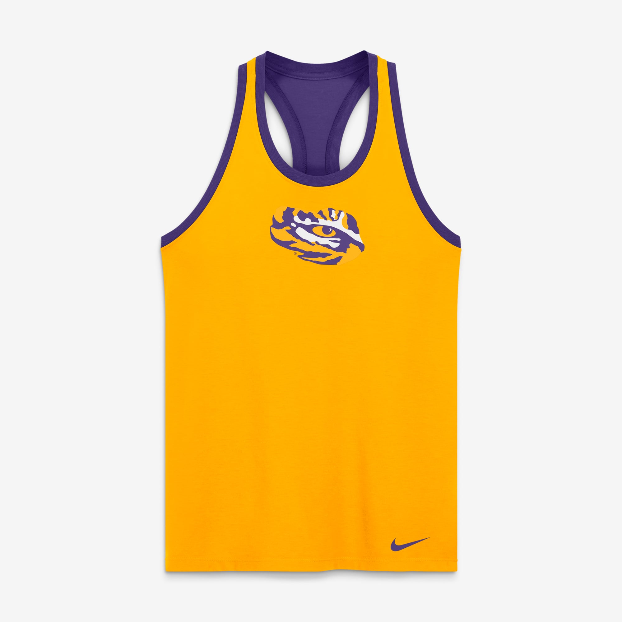 Women's Nike  Gold LSU Tigers Reversible Racerback Tank Top