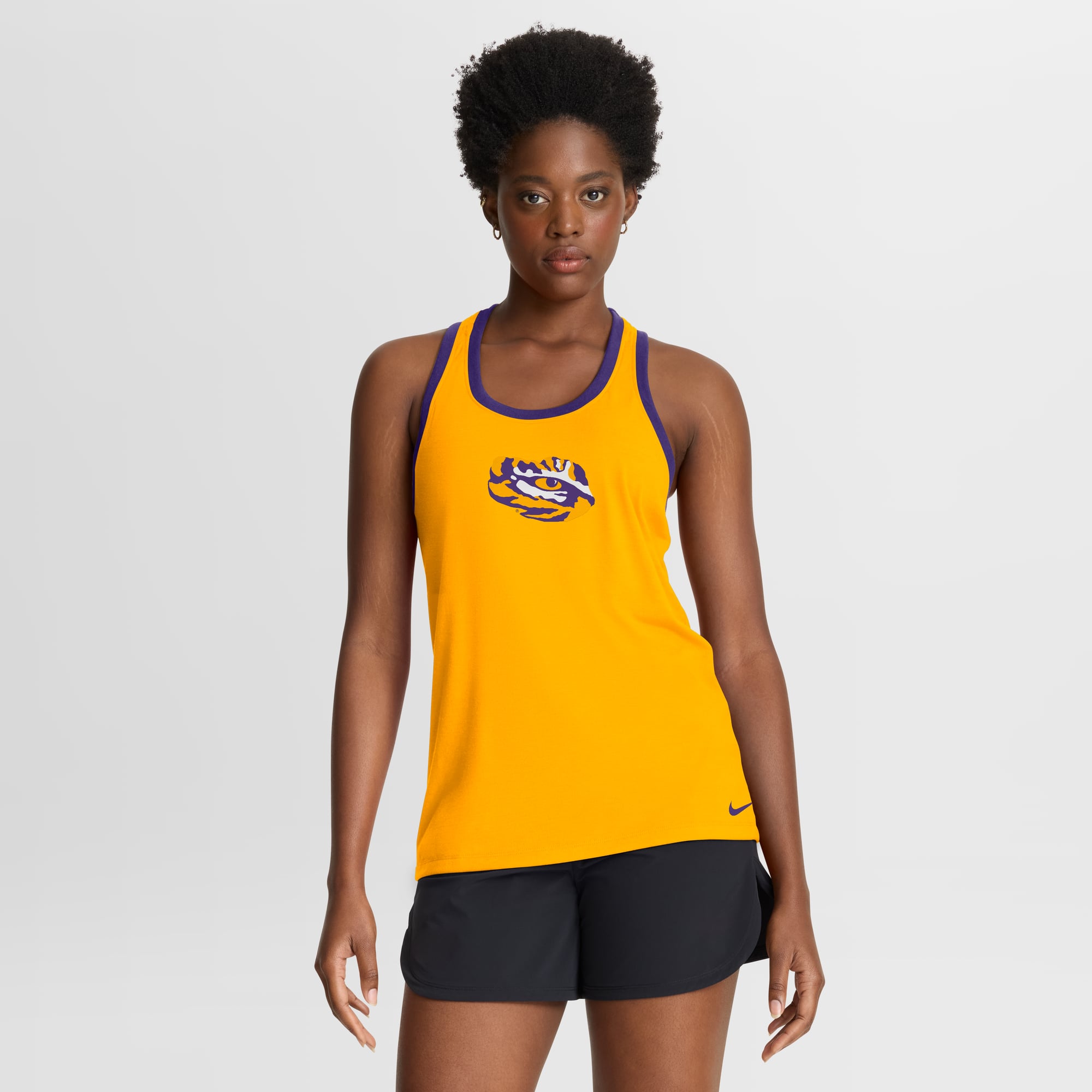 Women's Nike  Gold LSU Tigers Reversible Racerback Tank Top