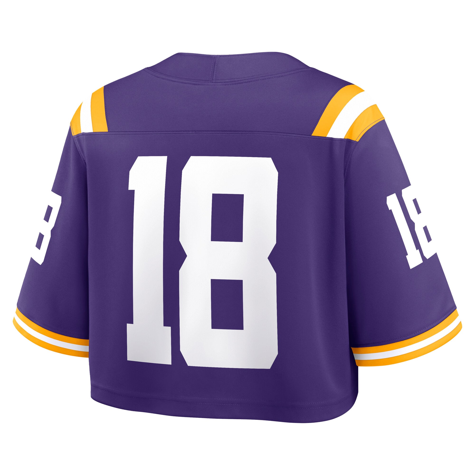 Maillot court de match Nike LSU Tigers violet pour femme