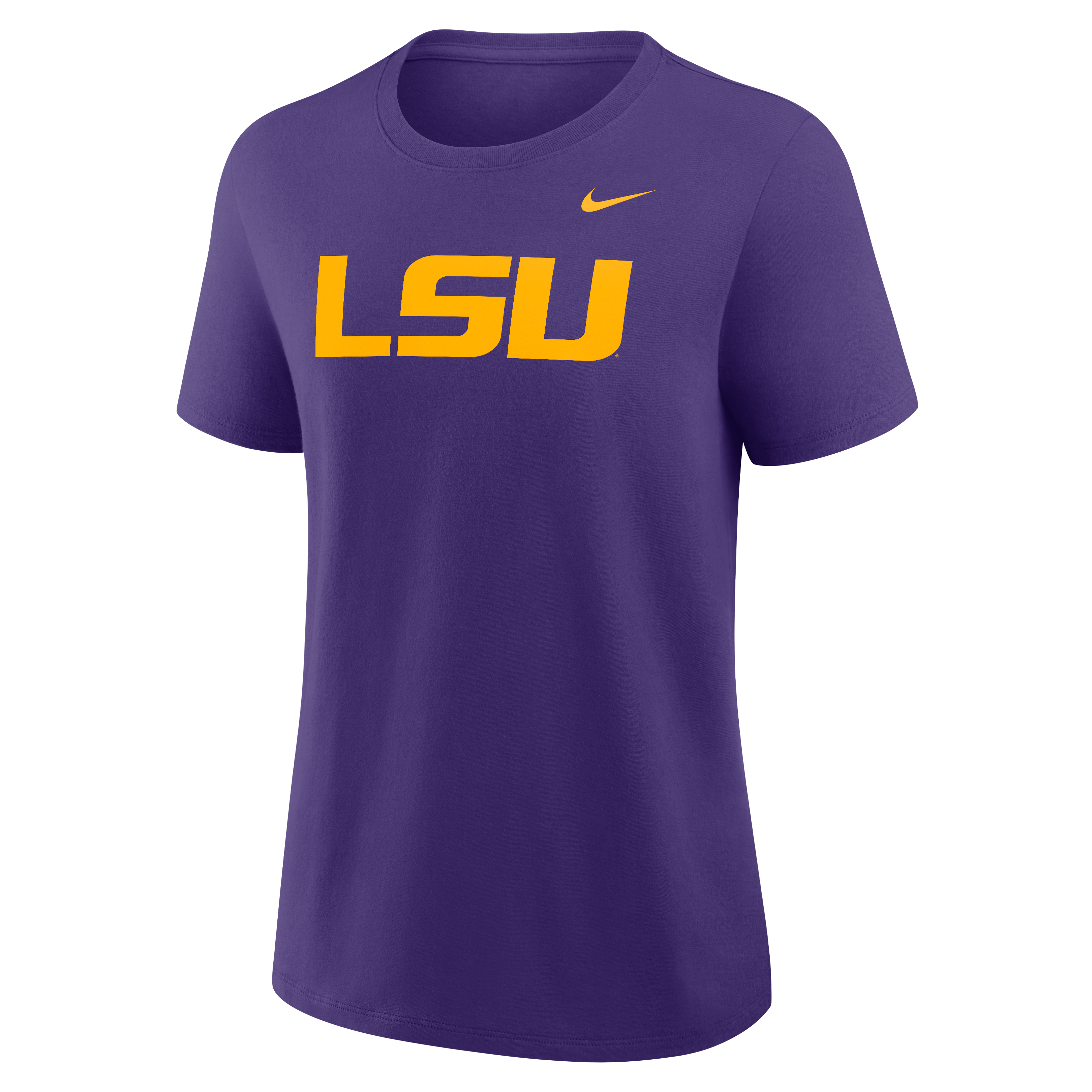 Women's Nike Purple LSU Tigers Primary Logo T-Shirt