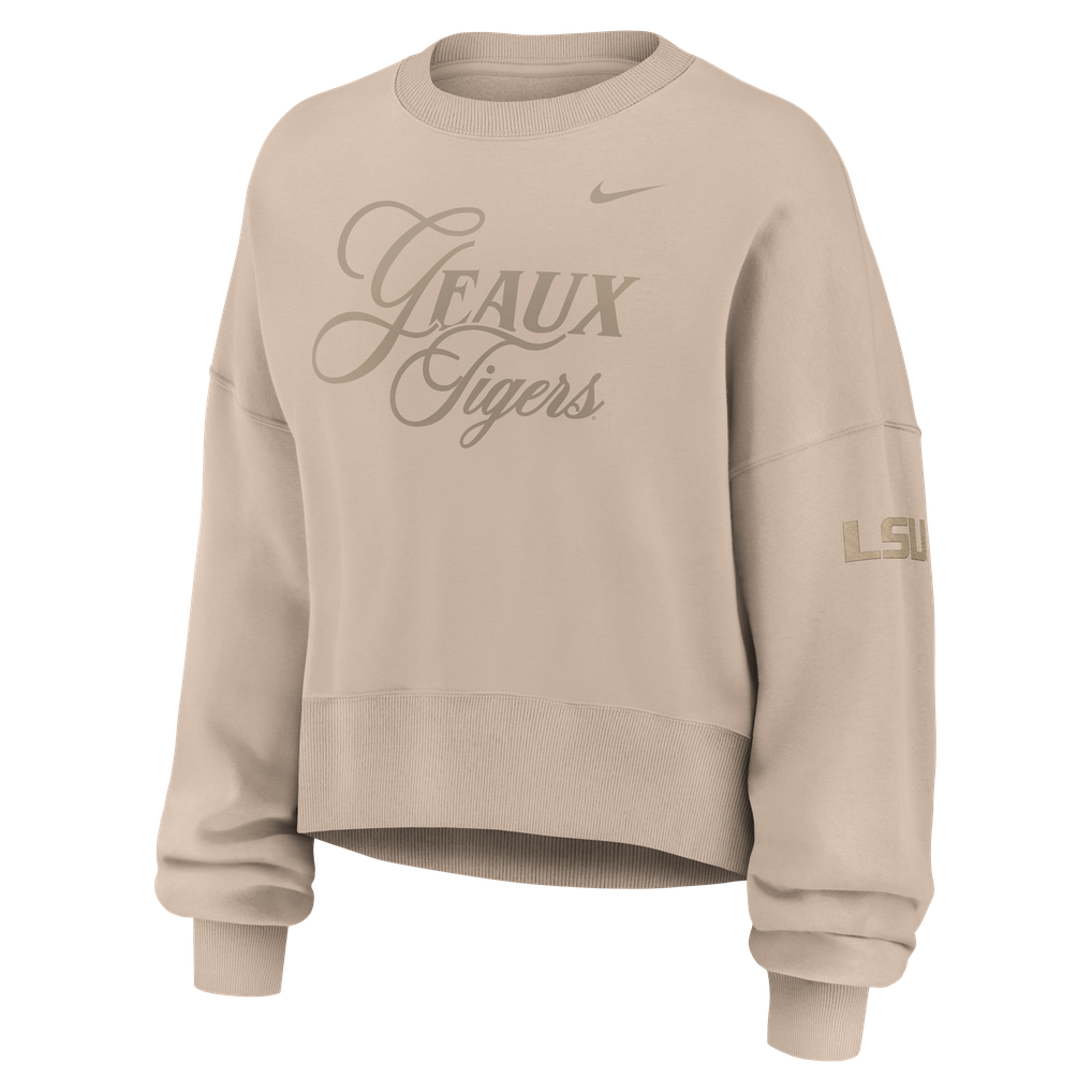Women's Nike Tan LSU Tigers Neutral Stance Collection Oversized Phoenix ...