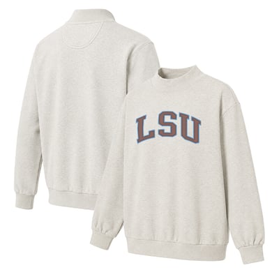  LSU Tigers Women's Monroe Mock Neck Sweatshirt - Oatmeal