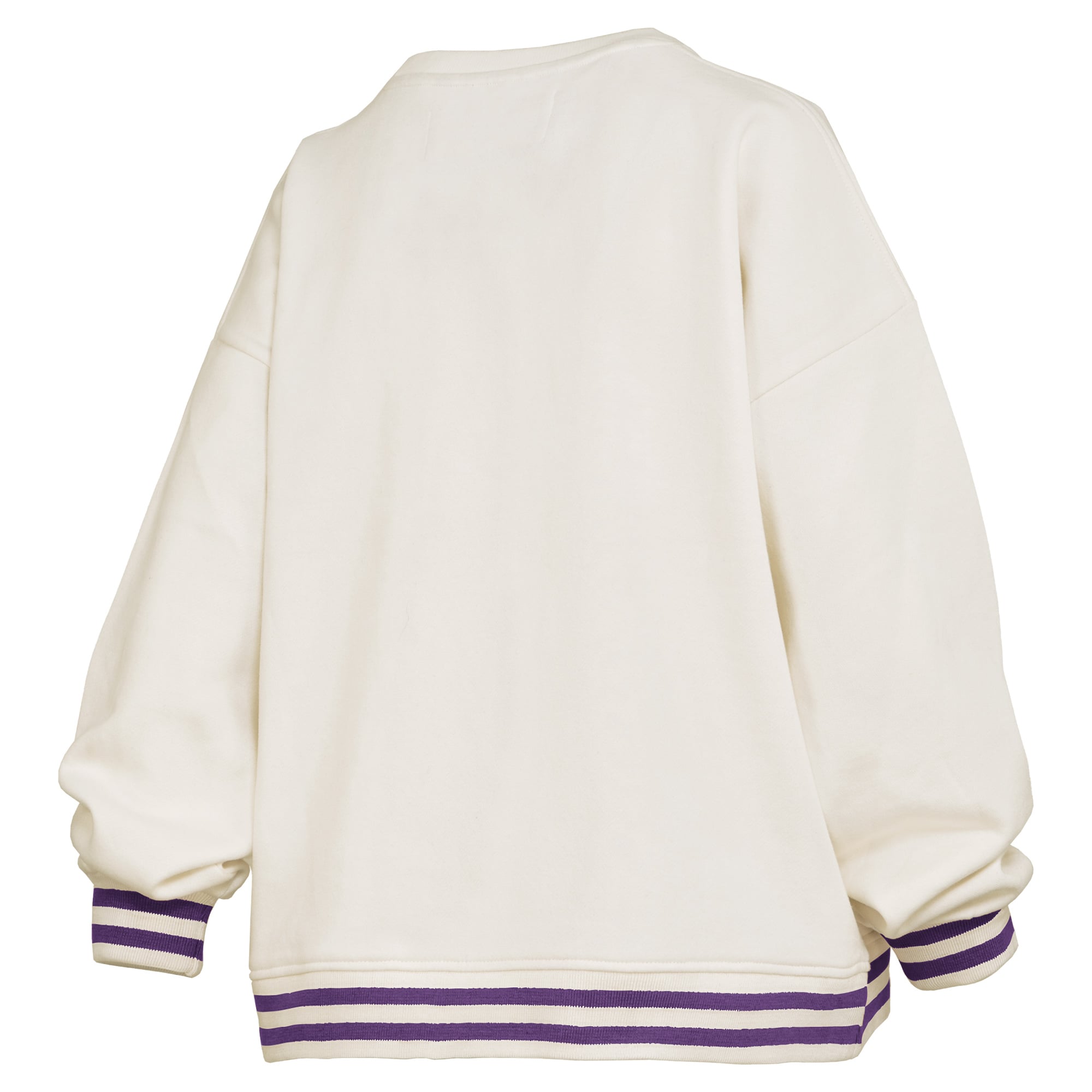 Sweat-shirt côtelé en chenille crème LSU Tigers Bonanza pour femme, Pressbox