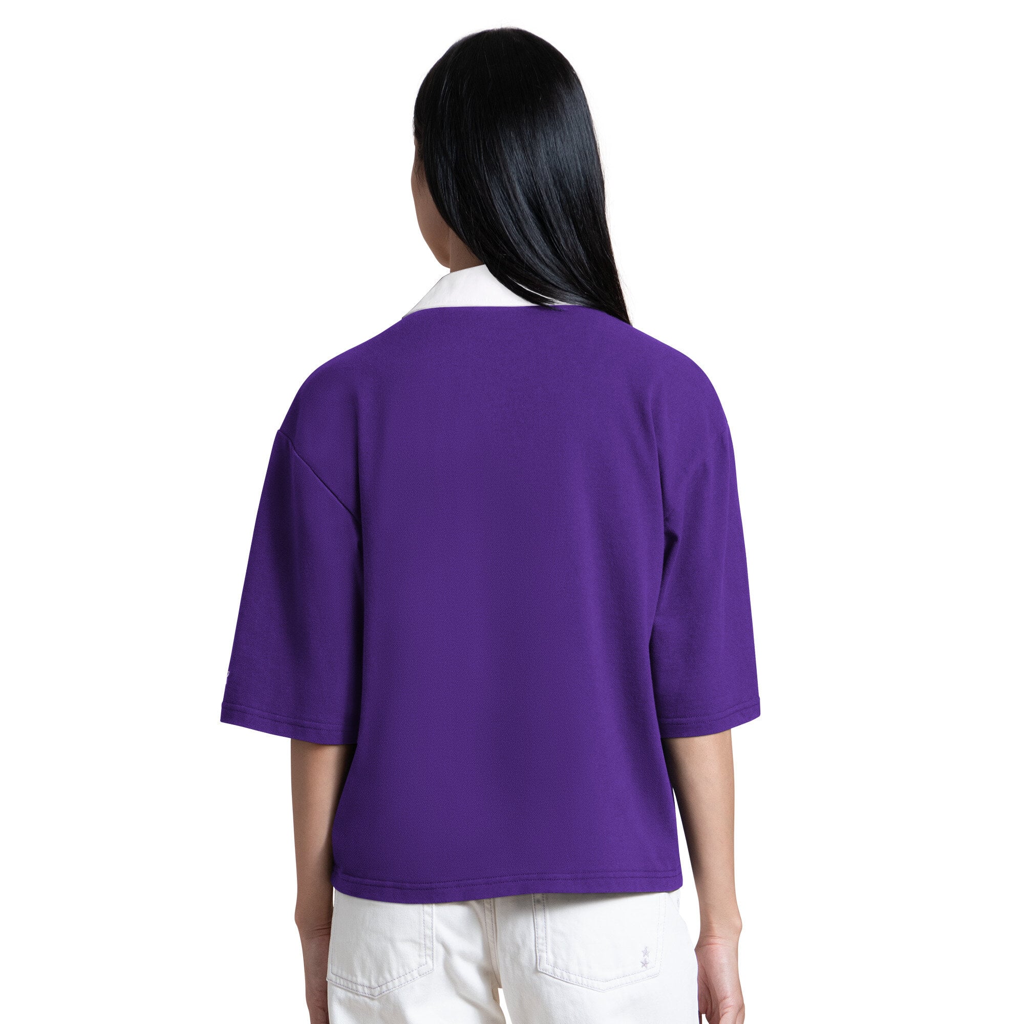 Polo Starter violet pour femme, modèle LSU Tigers Outfielder