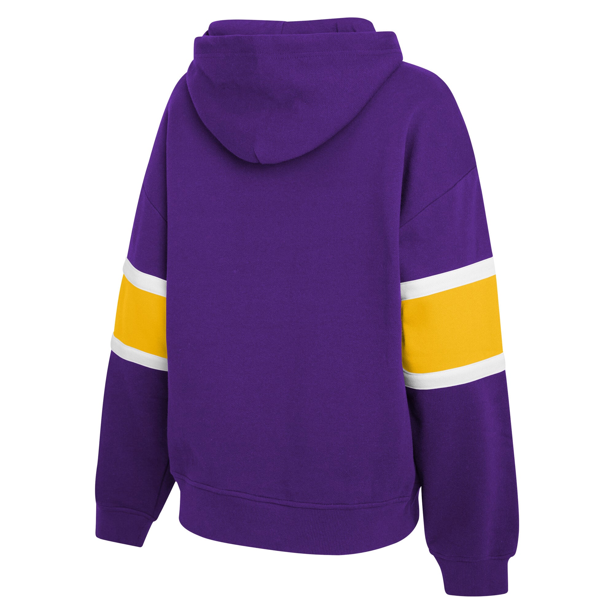 Sweat à capuche LSU Tigers violet blocs de couleurs pour femmes la marque WEAR by Erin Andrews