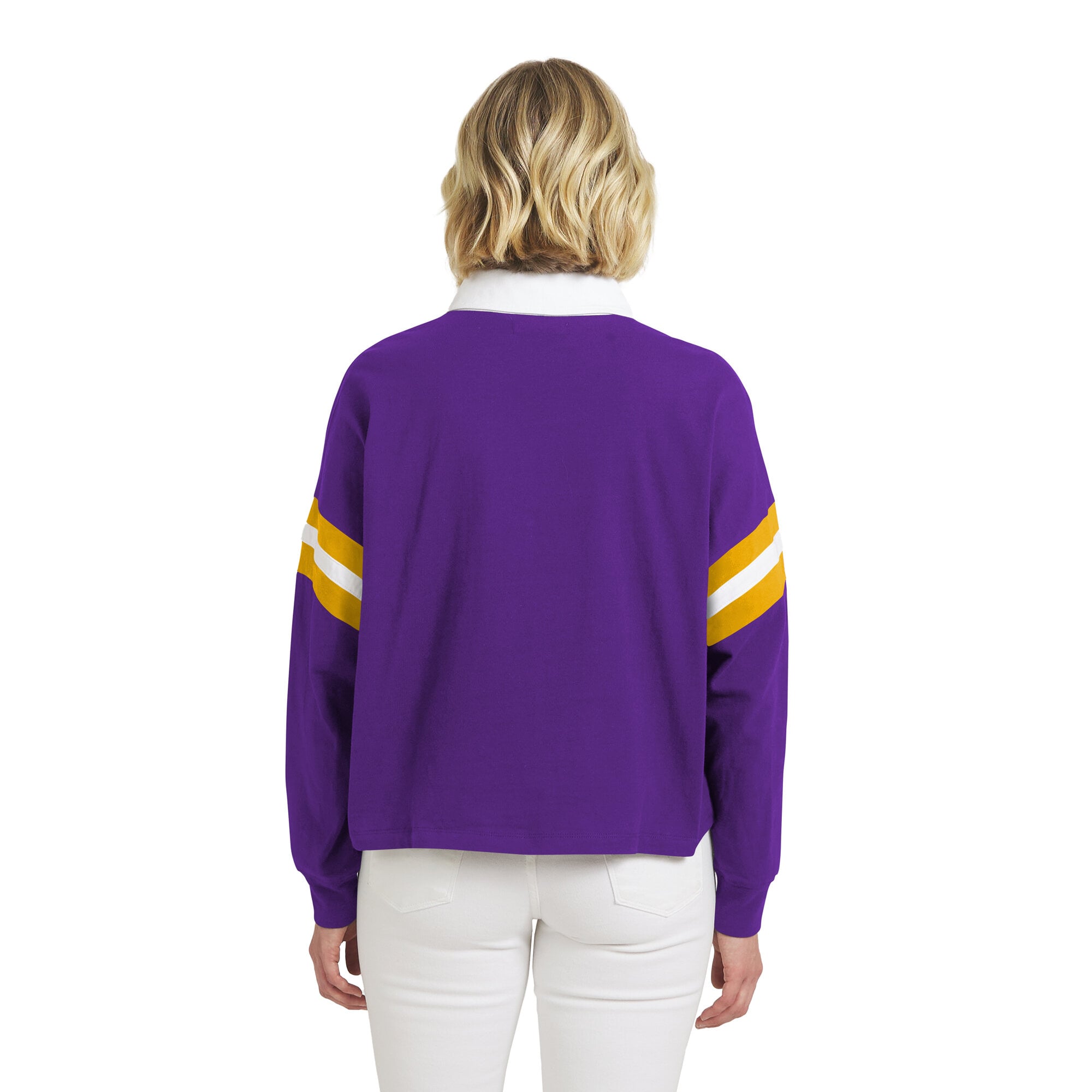 Maillot de rugby violet LSU Tigers la marque WEAR by Erin Andrews pour femmes