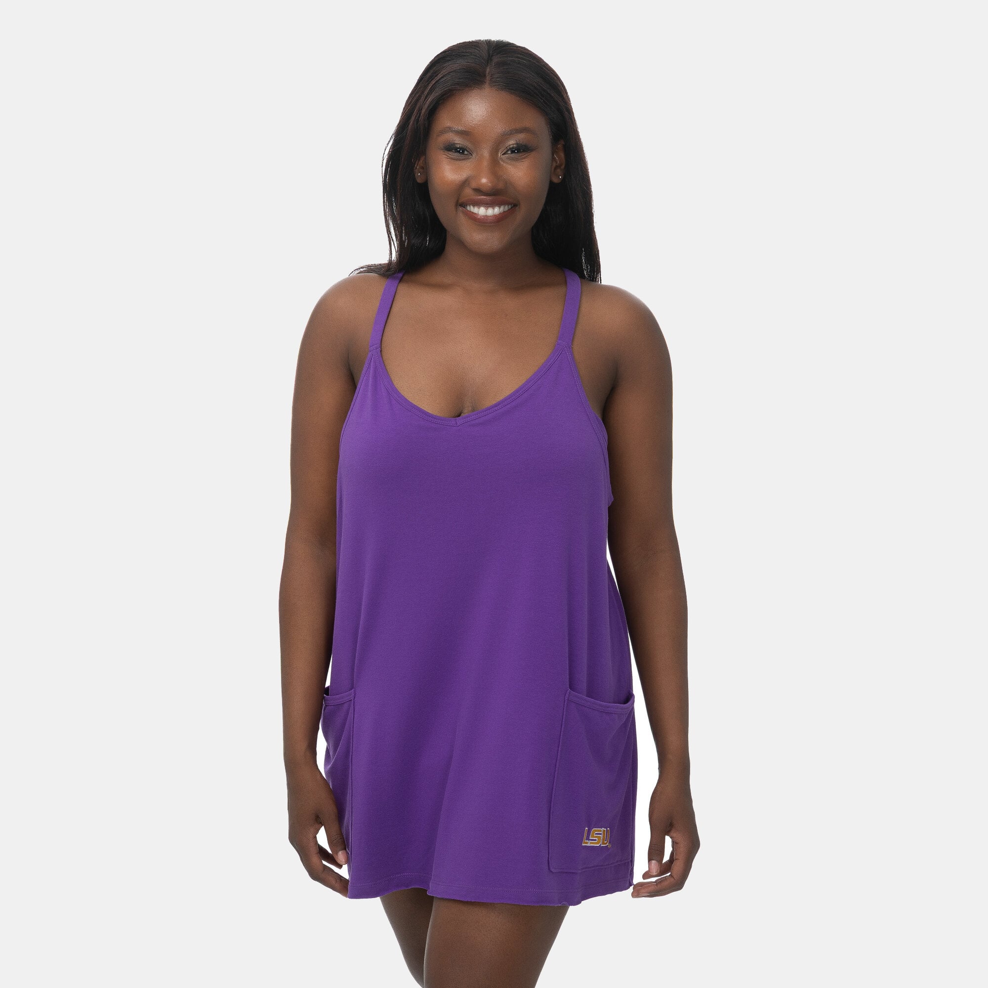 Robe-jupe-short à poches ZooZatz pour femme, couleur beige