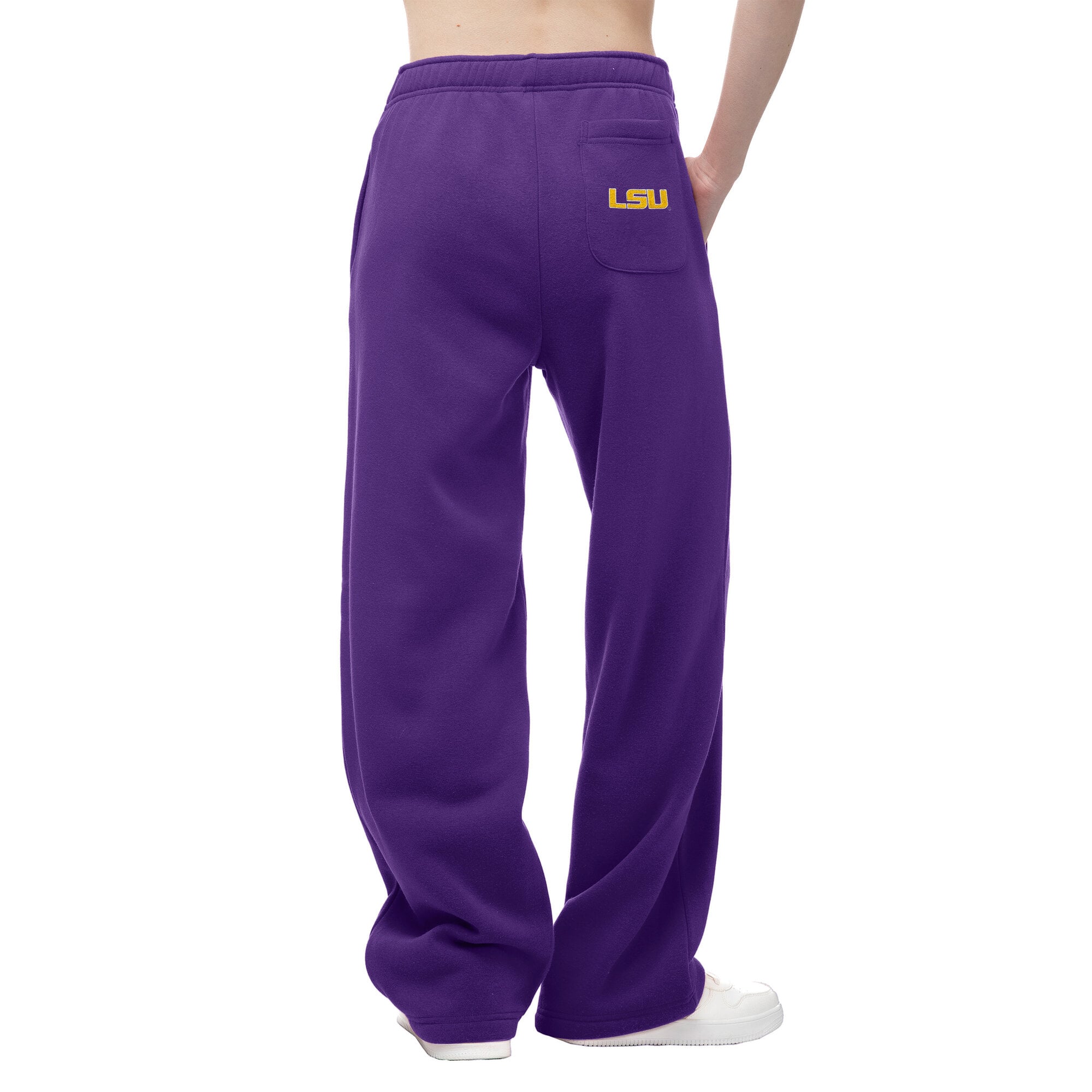 Women's ZooZatz  Purple LSU Tigers Wordmark Fleece Sweatpants